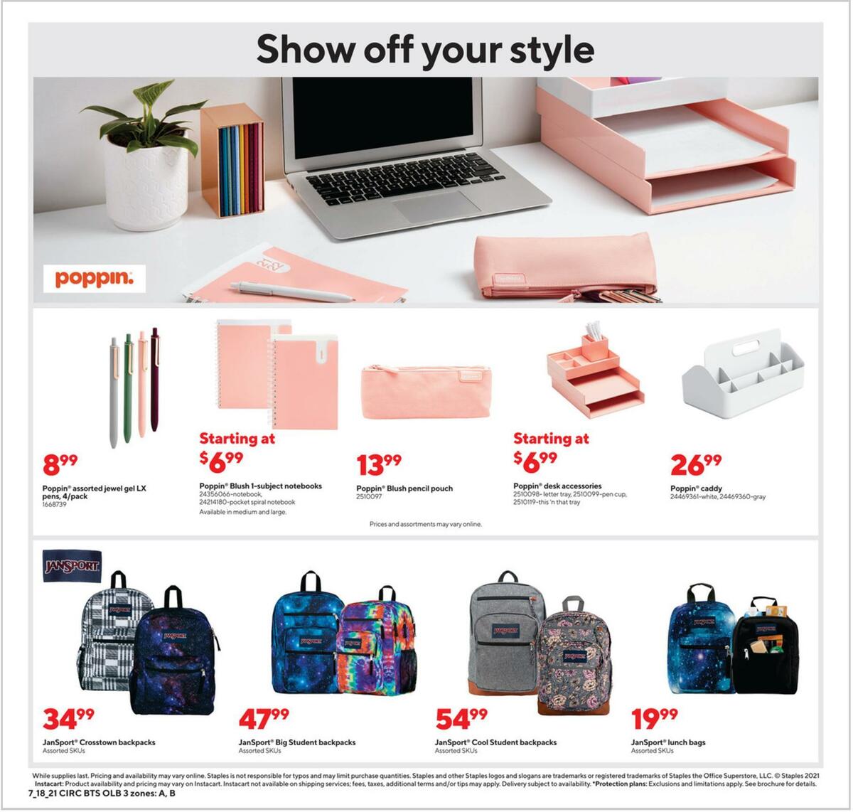 Staples Weekly Ad from July 18