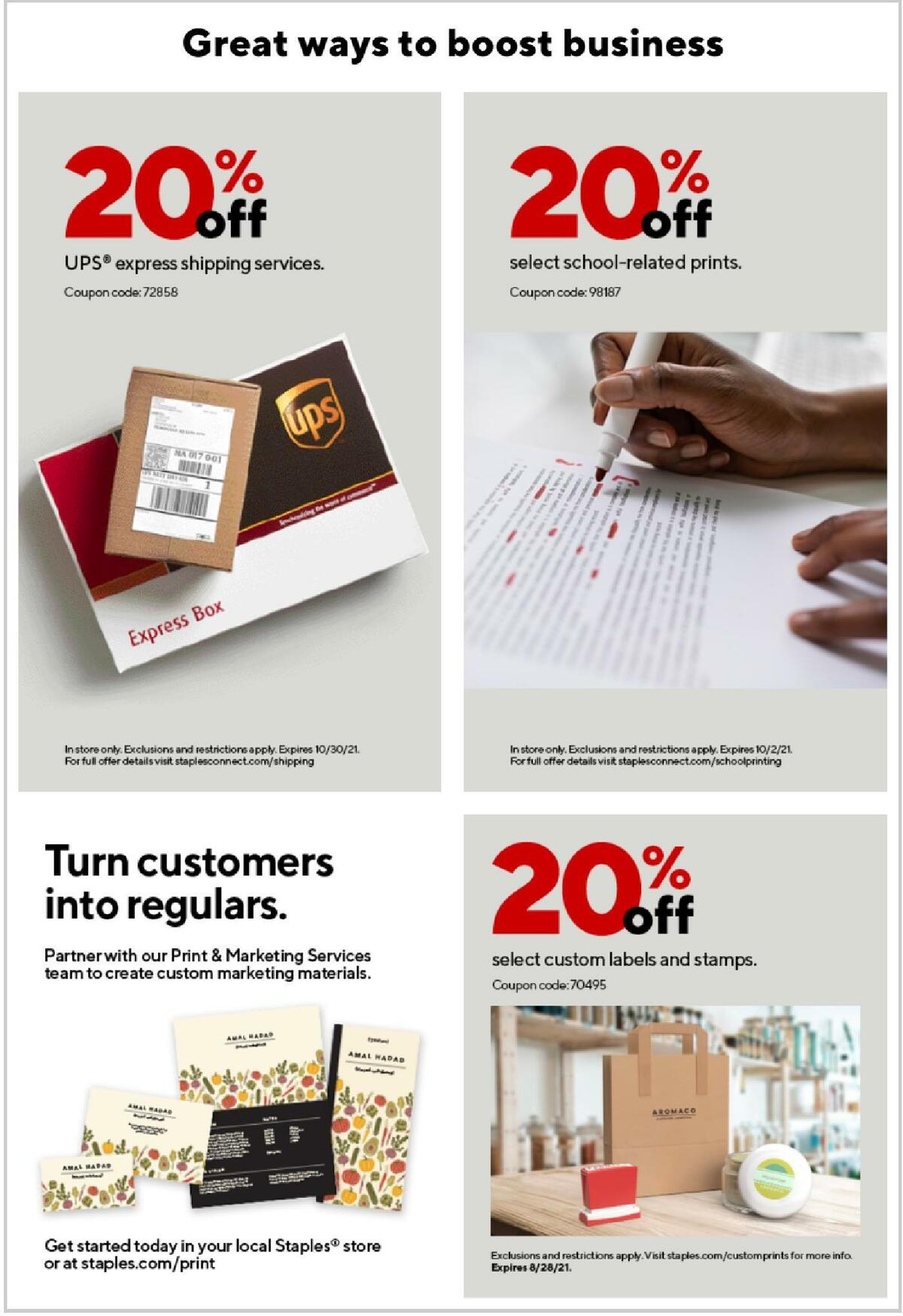 Staples Weekly Ad from August 15