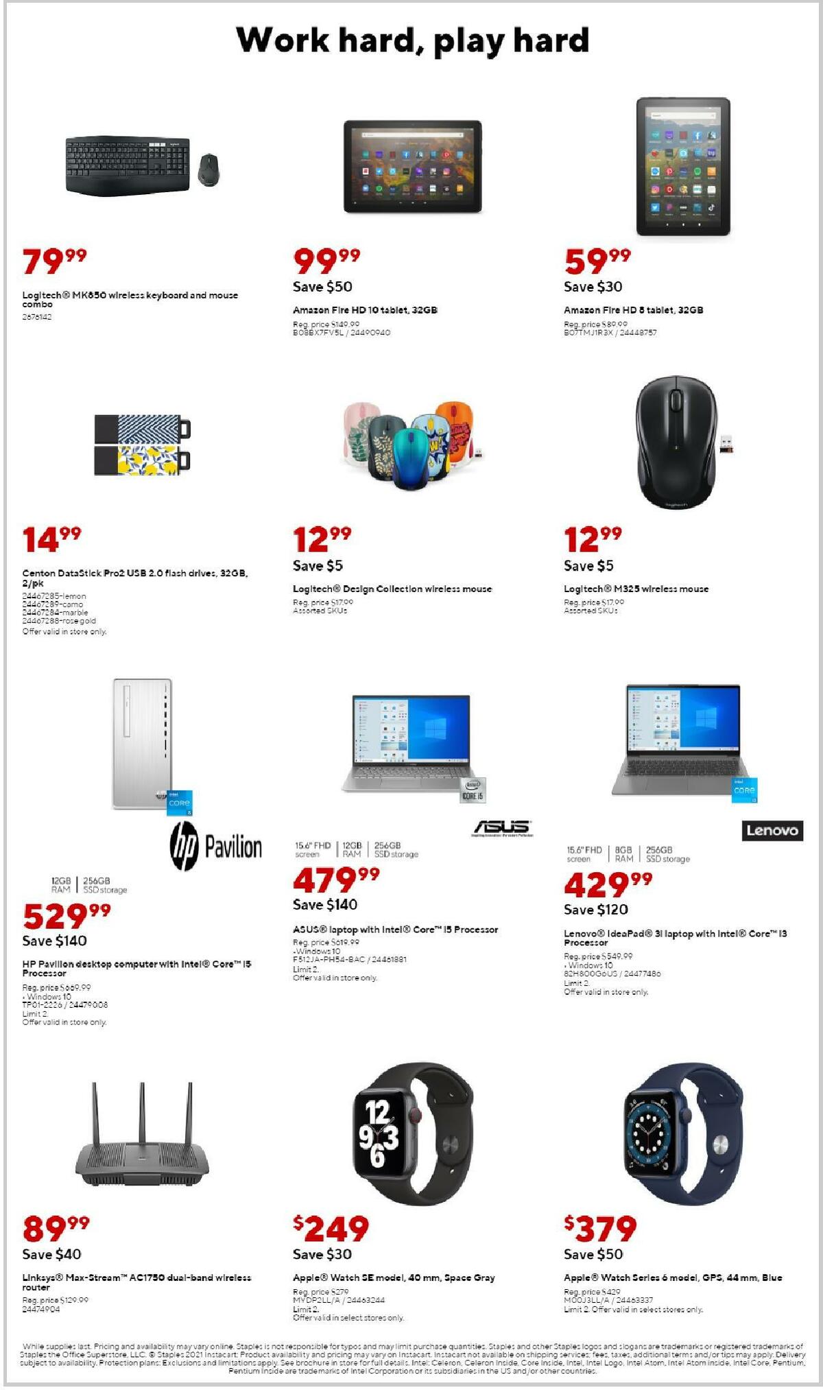 Staples Weekly Ad from August 15