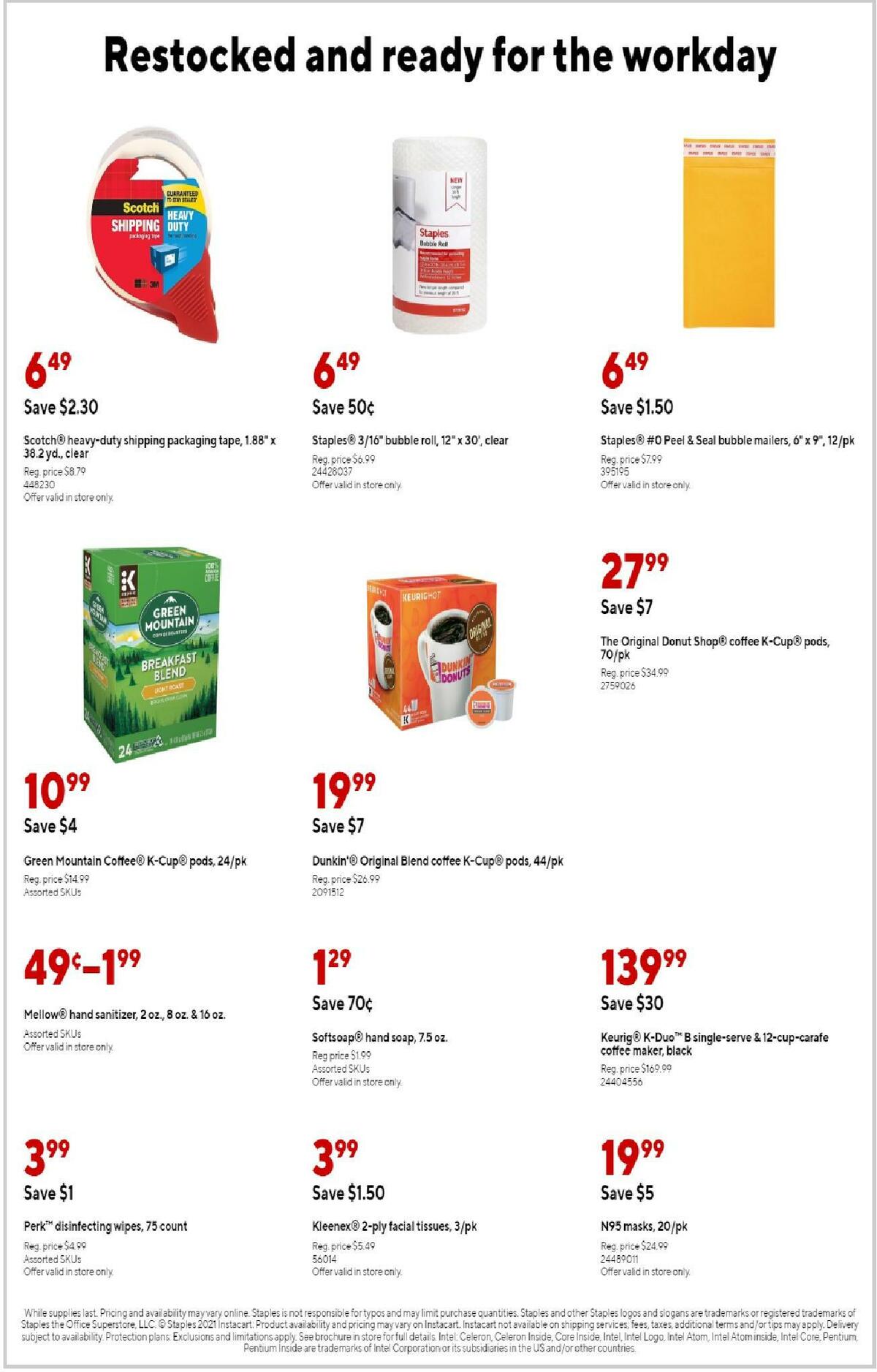 Staples Weekly Ad from August 15