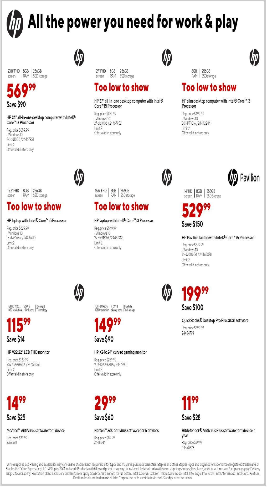 Staples Weekly Ad from August 15