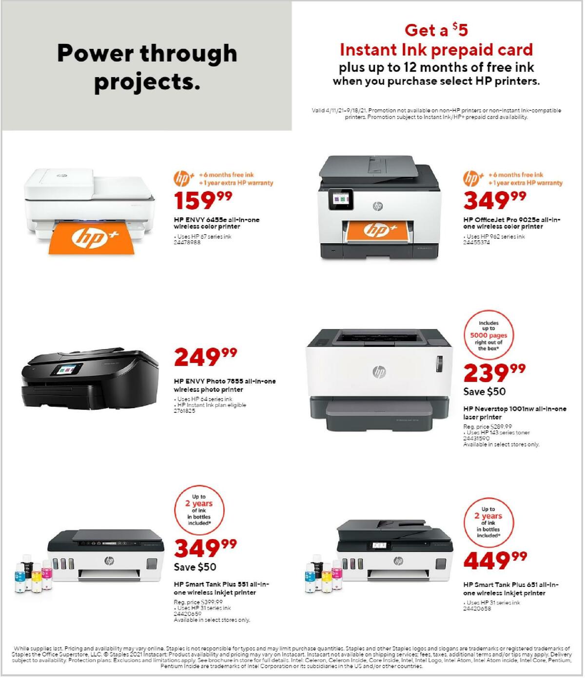 Staples Weekly Ad from August 29