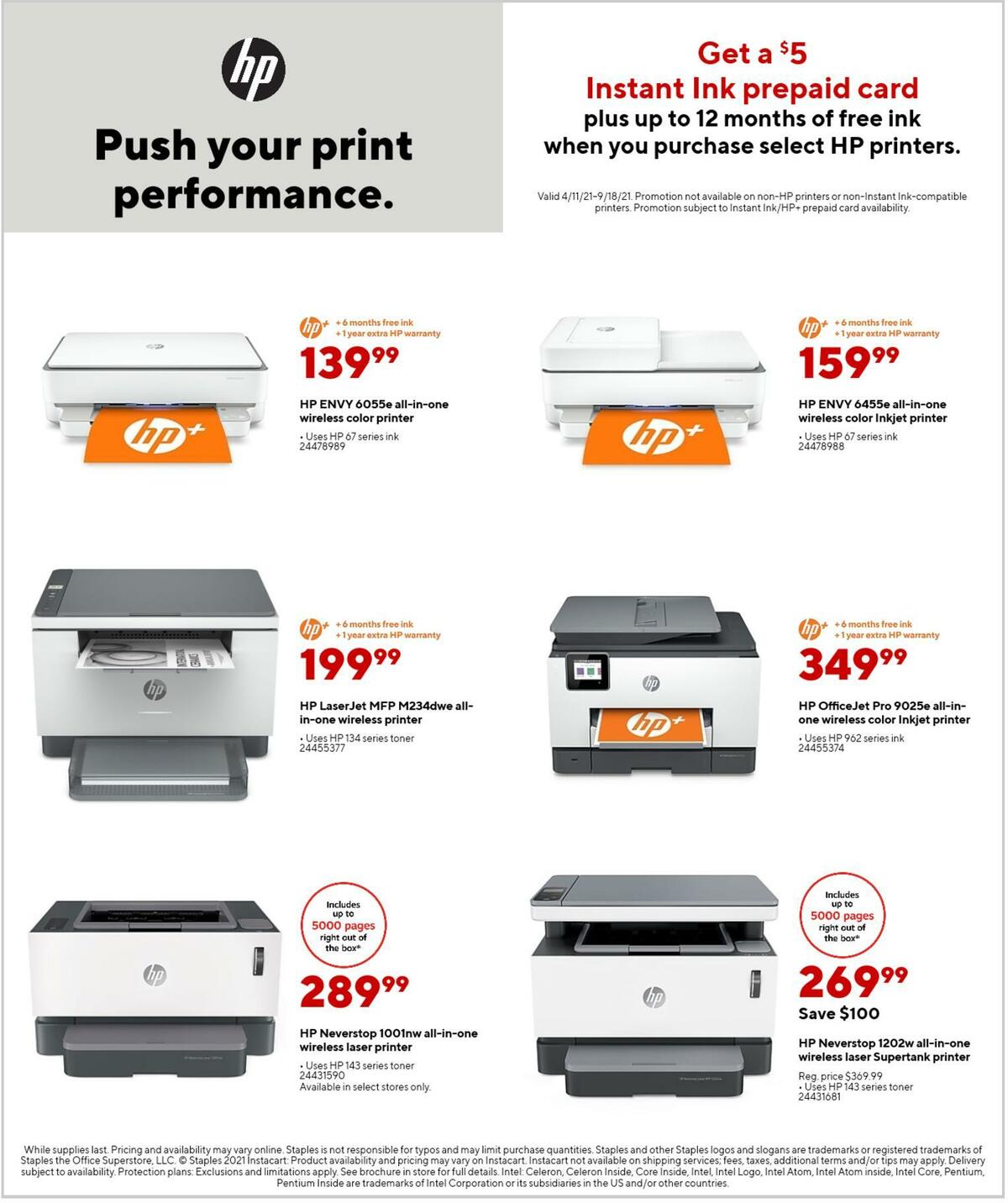 Staples Weekly Ad from September 26