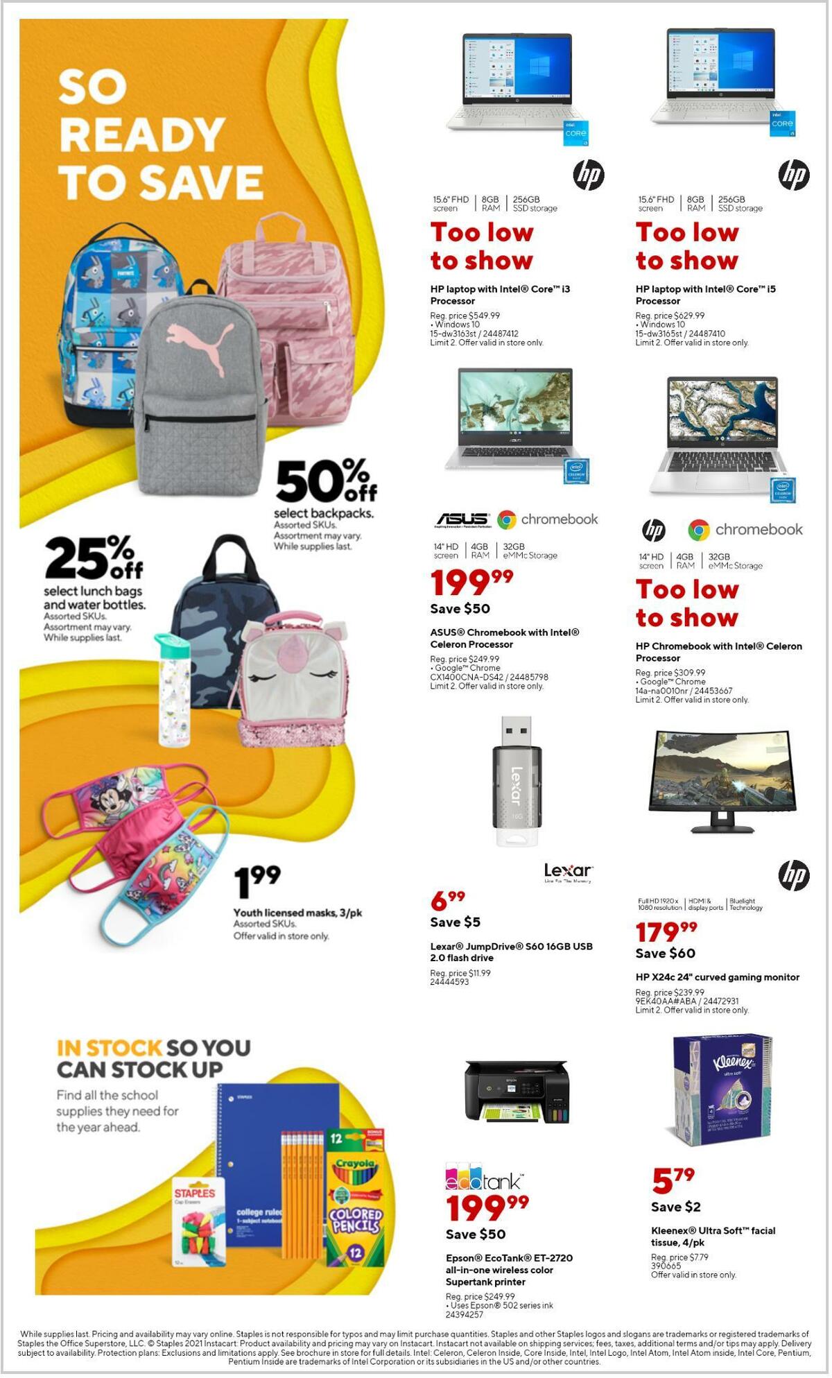 Staples Weekly Ad from September 26