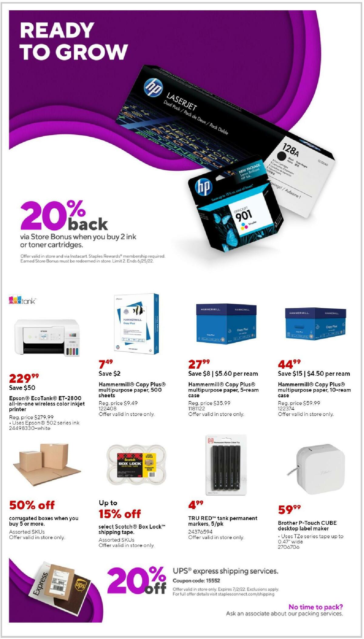 Staples Weekly Ad from June 12