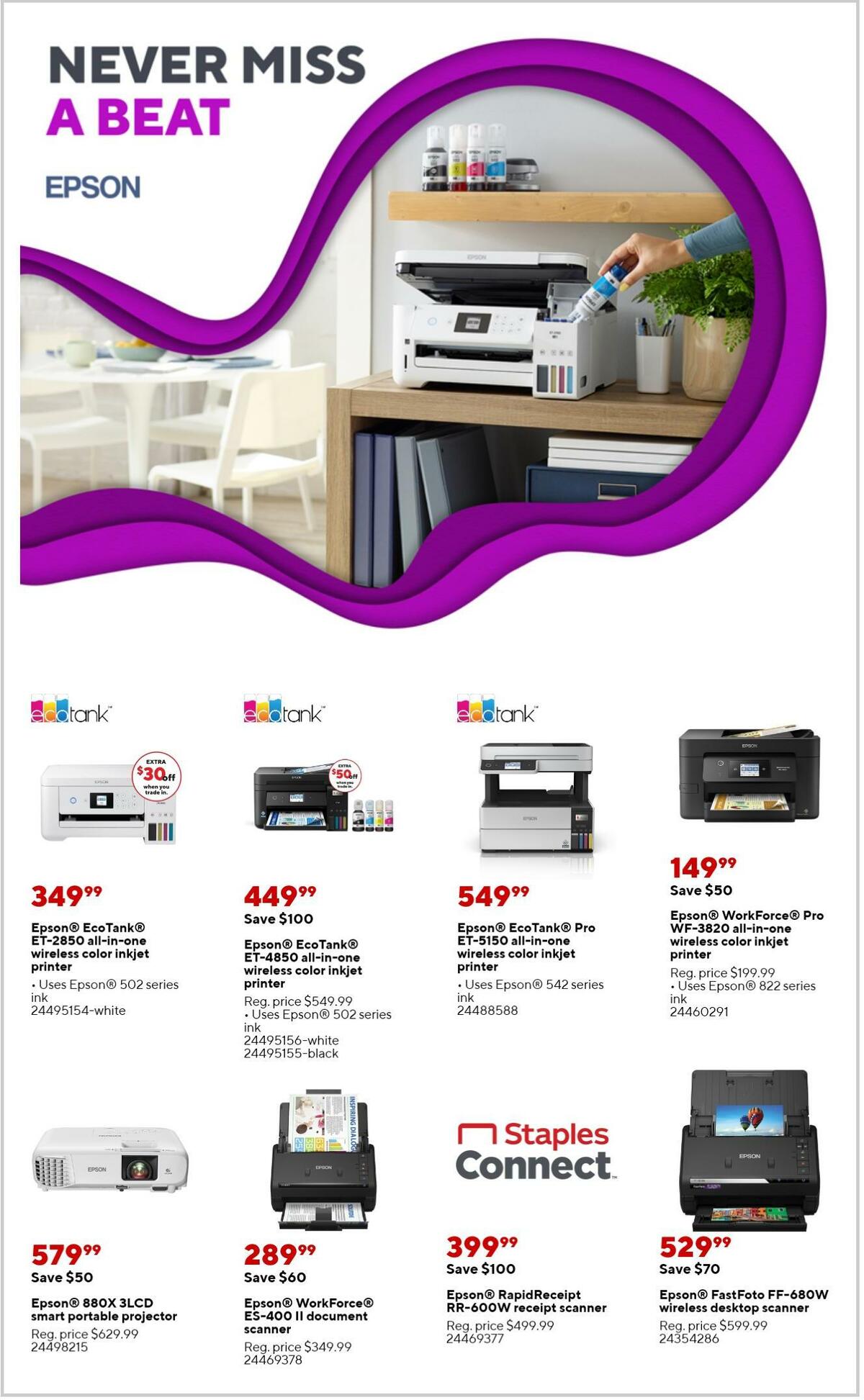 Staples Weekly Ad from September 11