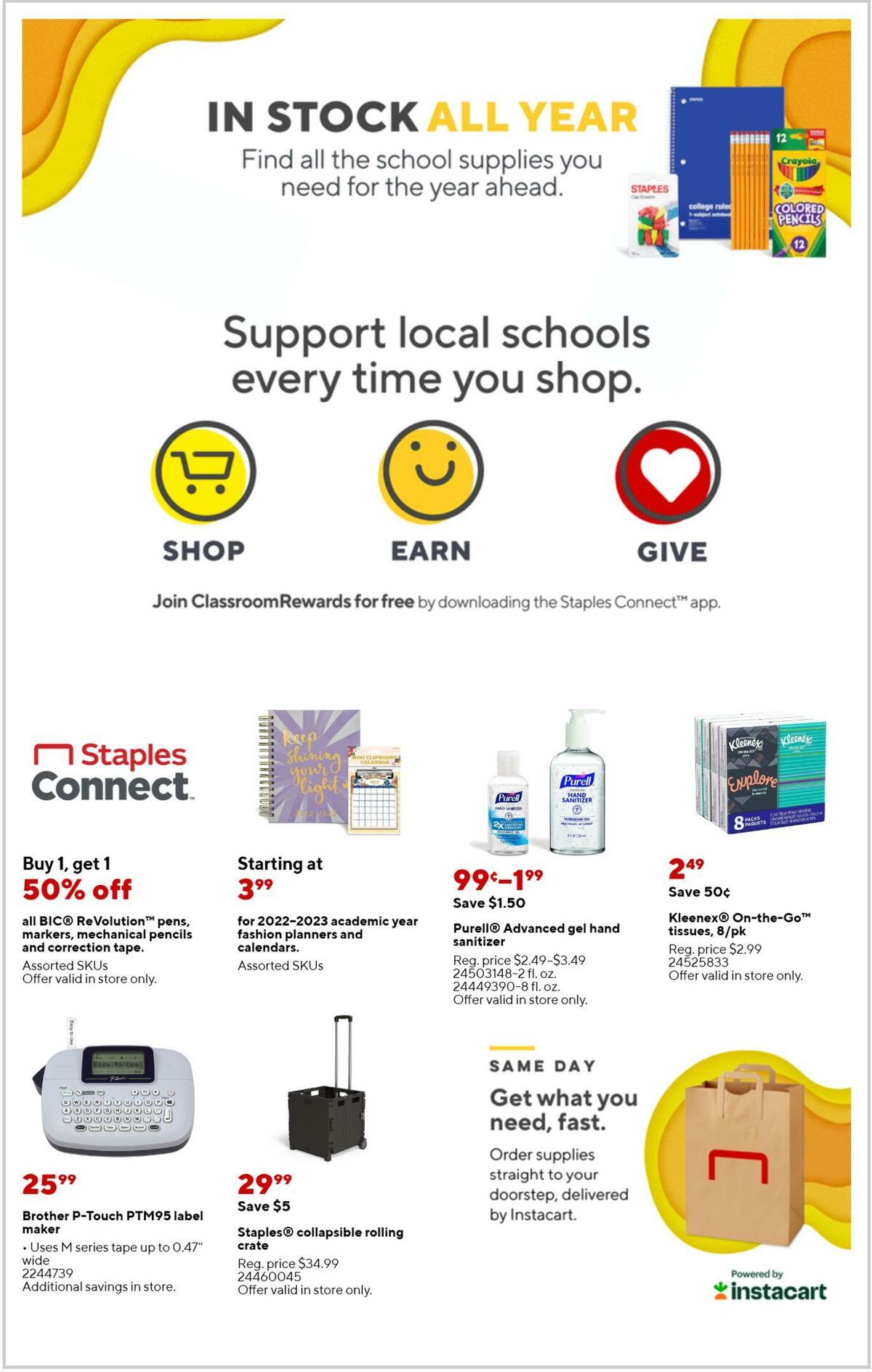 Staples Weekly Ad from September 11