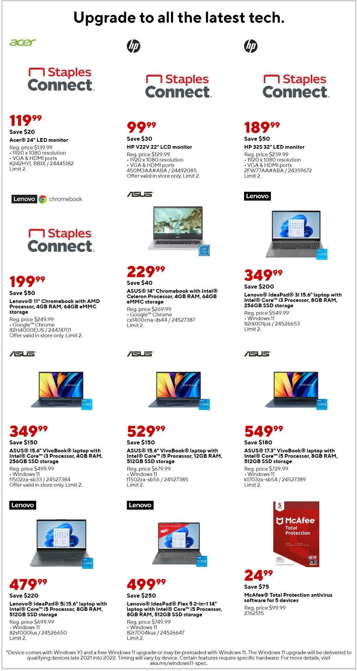 Staples Weekly Ad from September 11