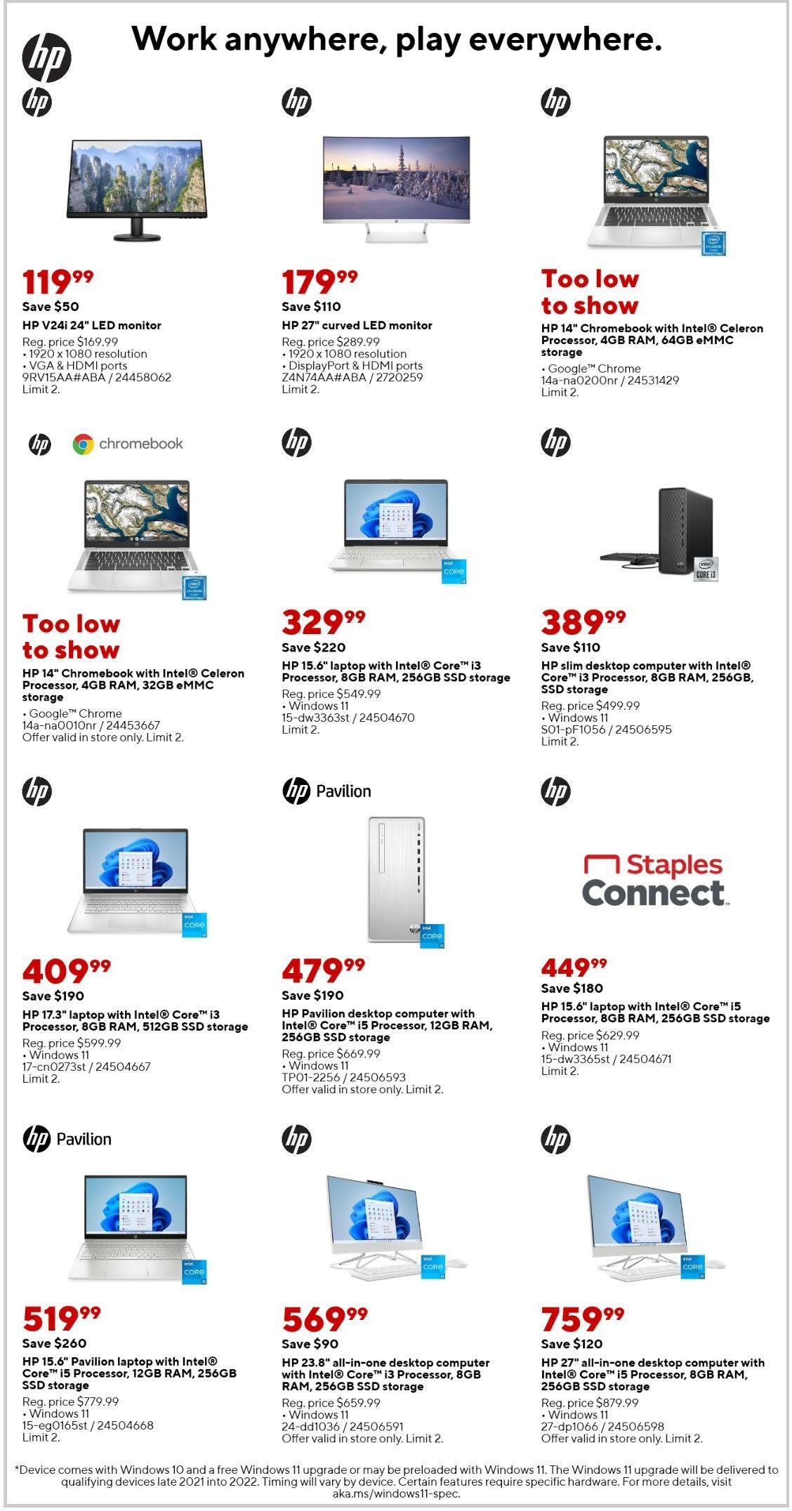 Staples Weekly Ad from September 11