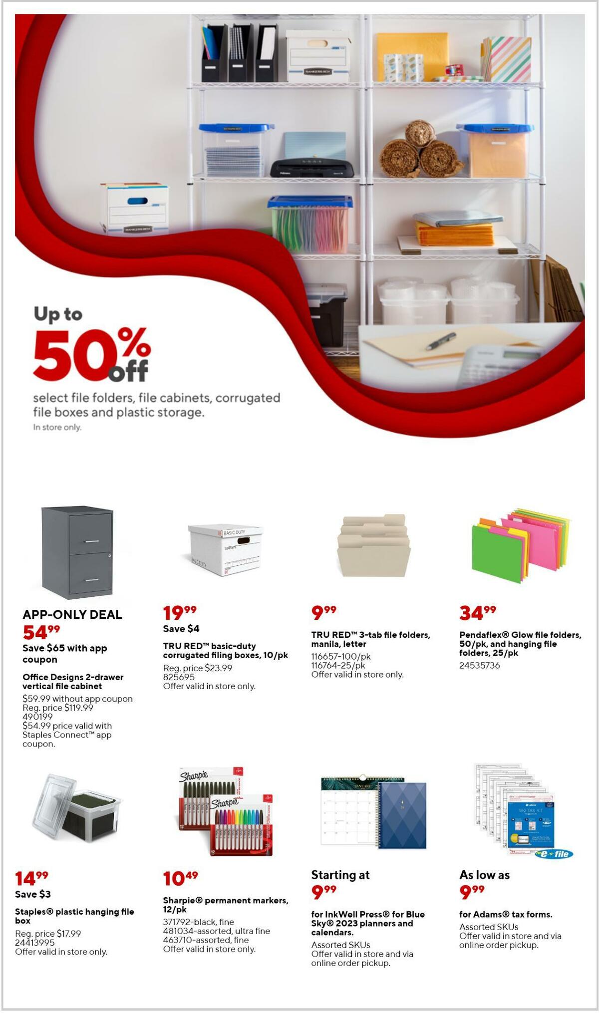 Staples Weekly Ad from December 25