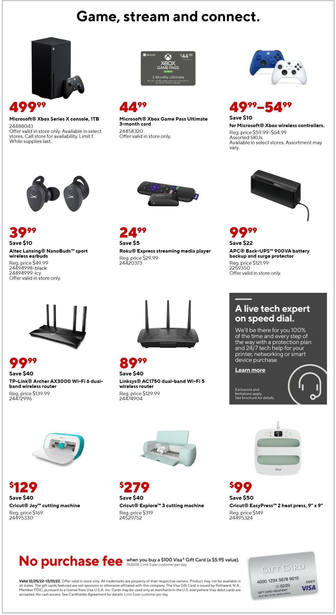 Staples Weekly Ad from December 25