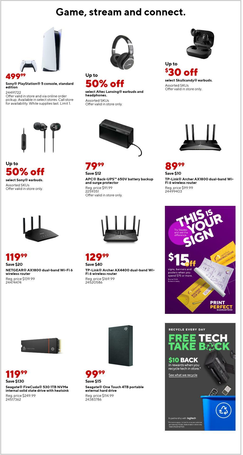 Staples Weekly Ad from June 18