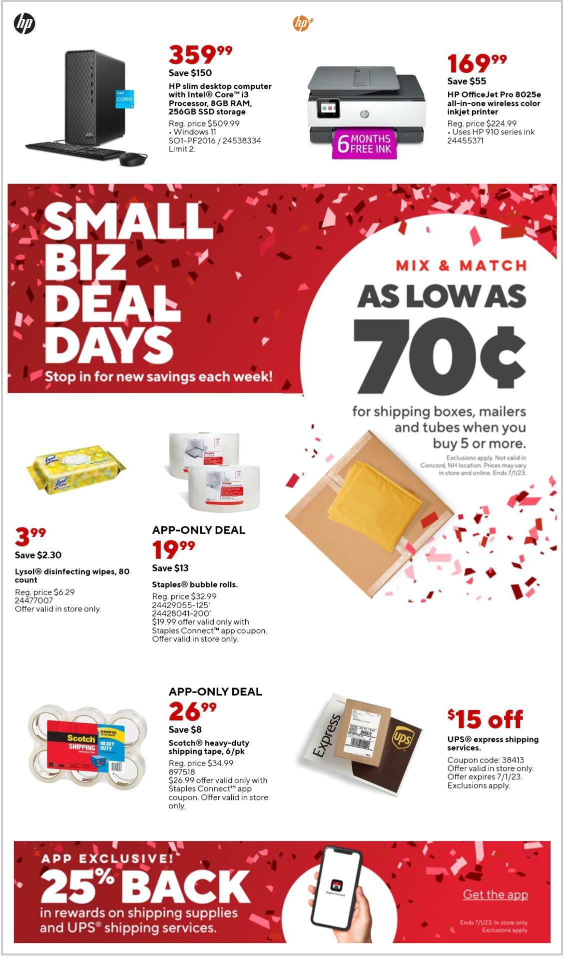 Staples Weekly Ad from June 18