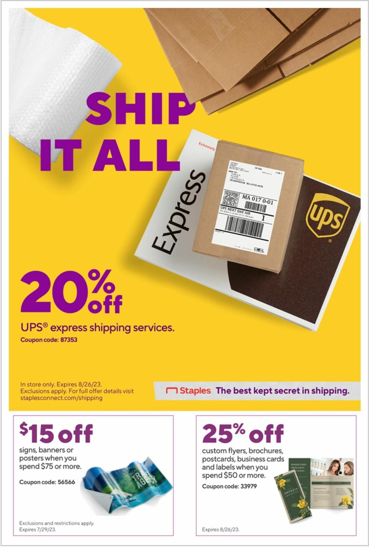 Staples Weekly Ad from July 16