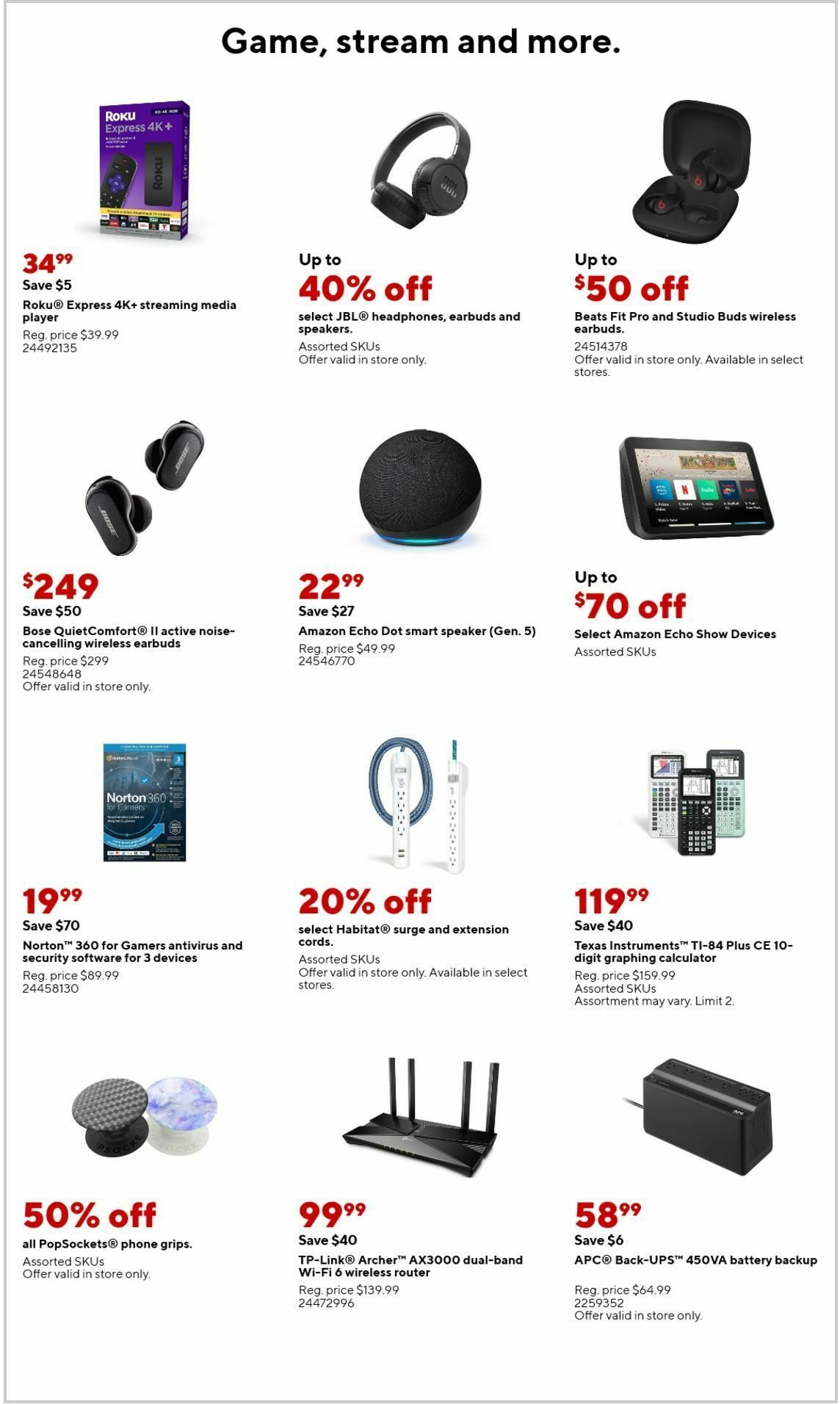 Staples Weekly Ad from July 30