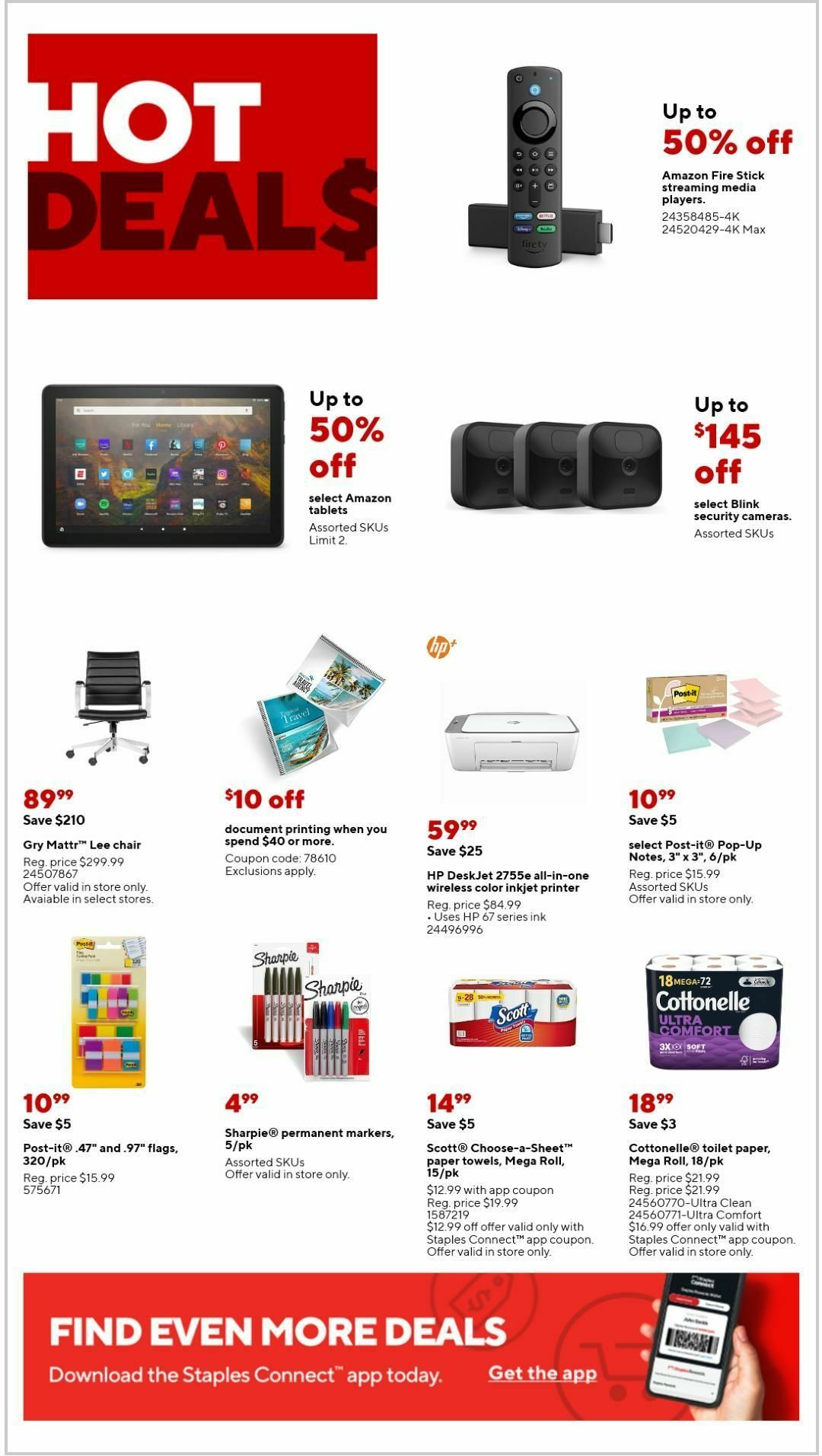 Staples Weekly Ad from July 30