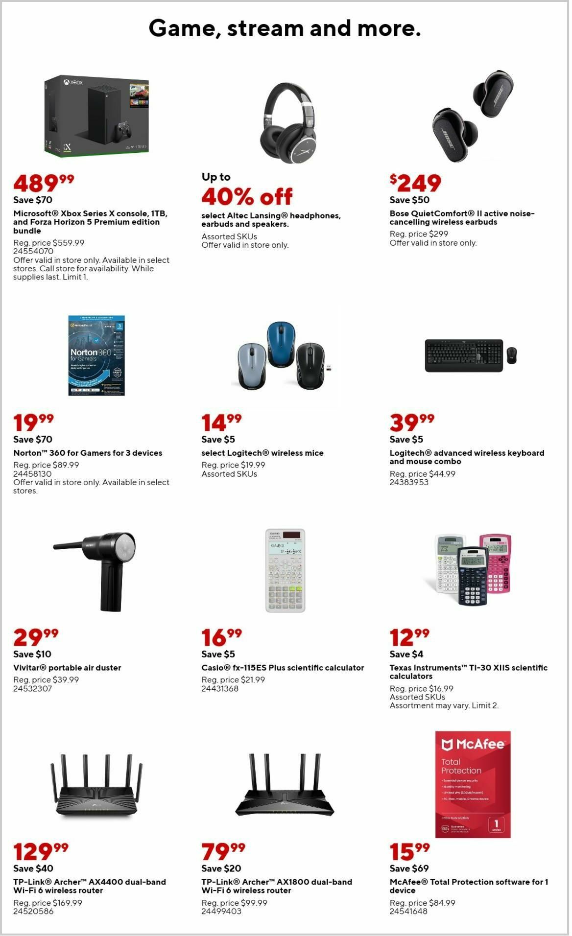 Staples Weekly Ad from August 6