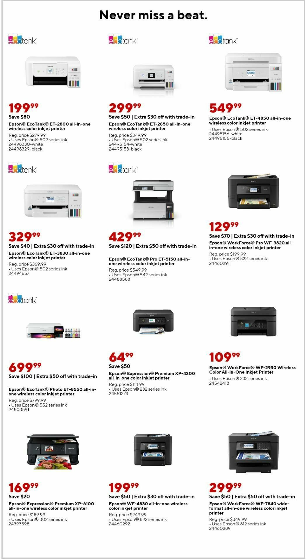 Staples Weekly Ad from August 6