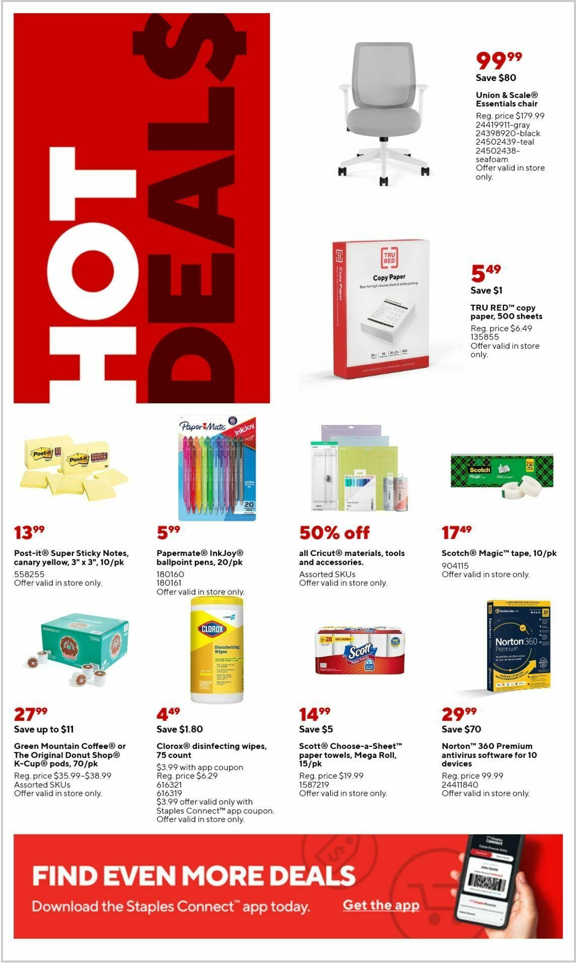 Staples Weekly Ad from August 6