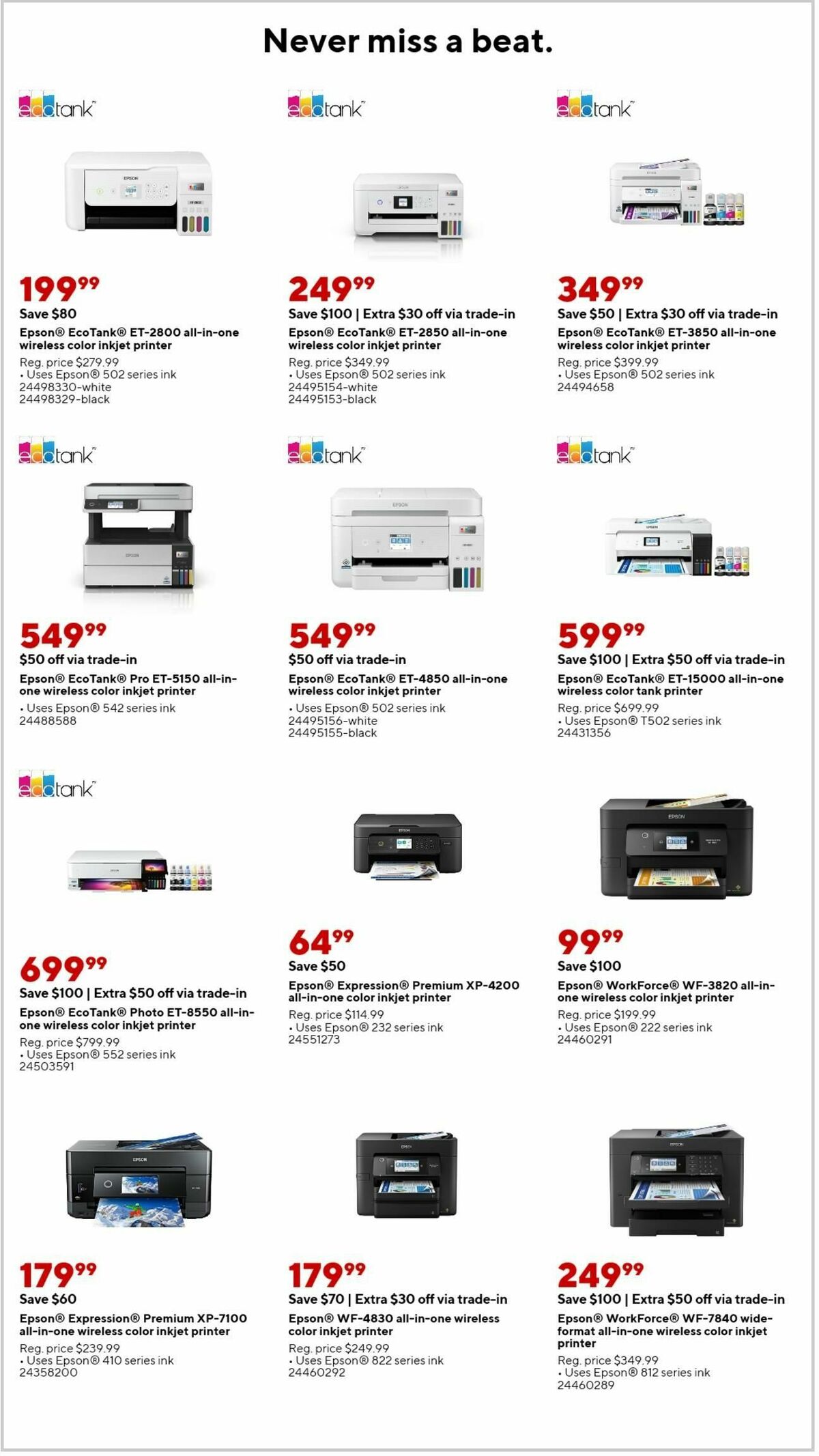 Staples Weekly Ad from September 10