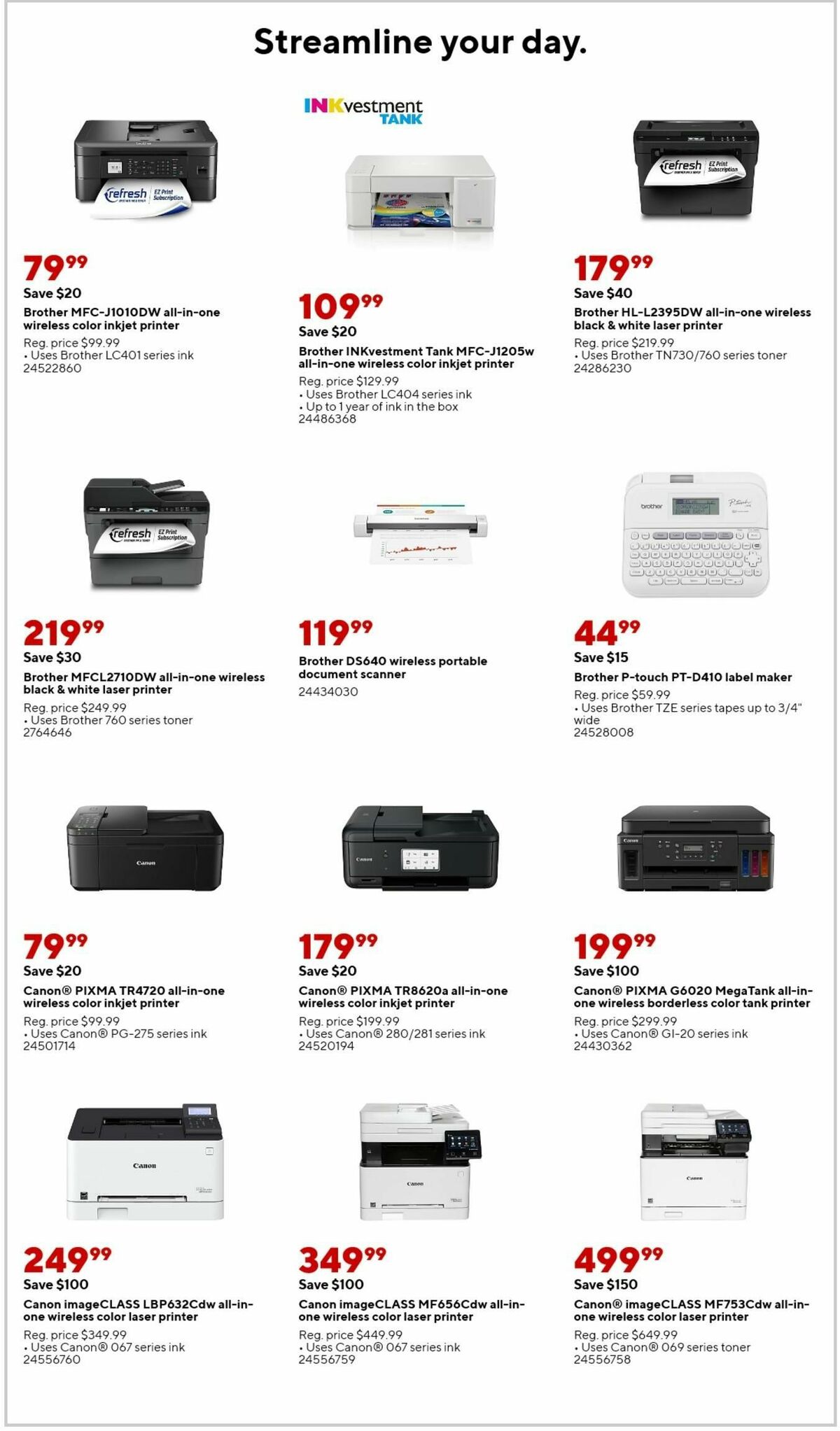 Staples Weekly Ad from September 10