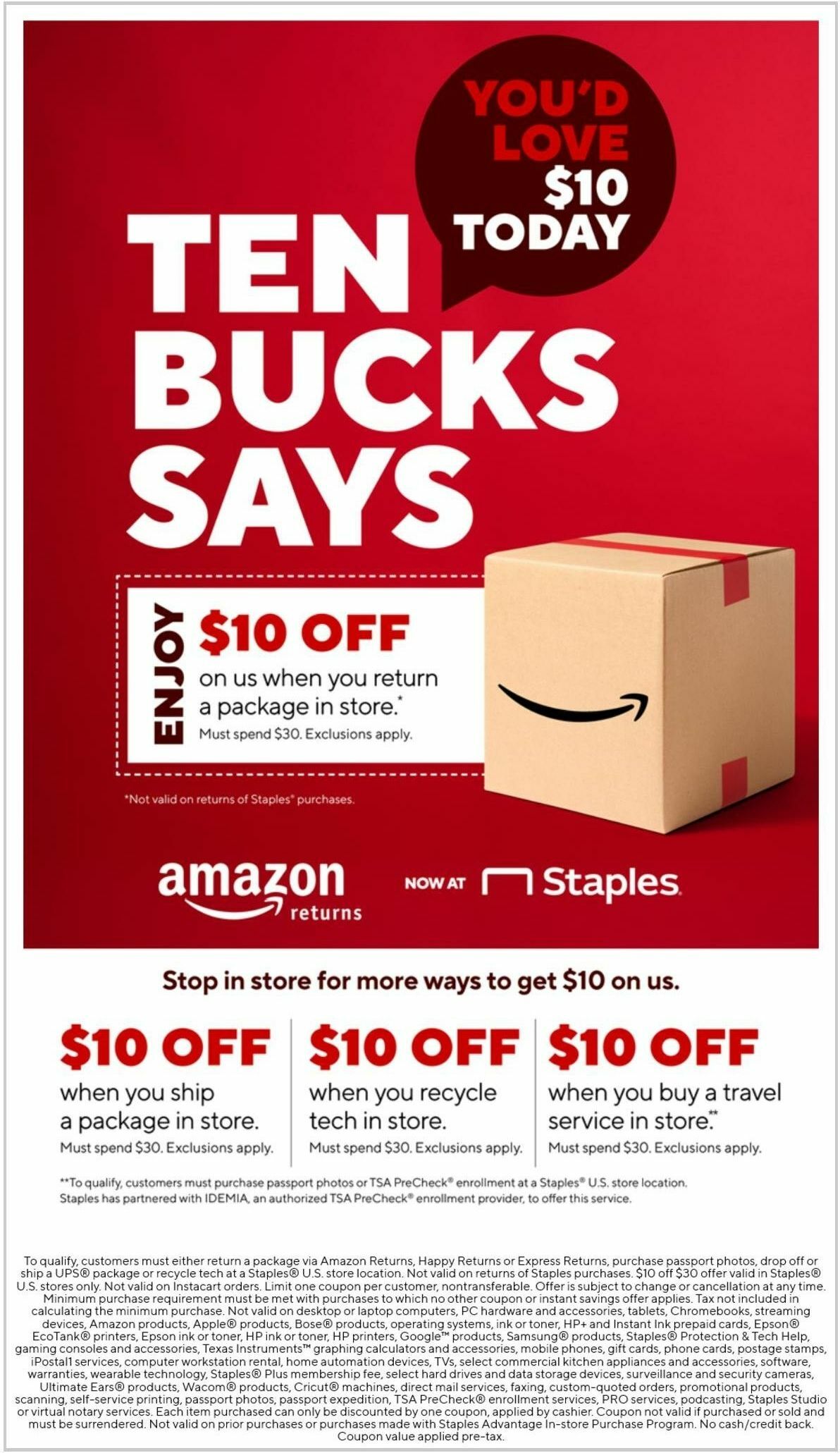 Staples Weekly Ad from September 10