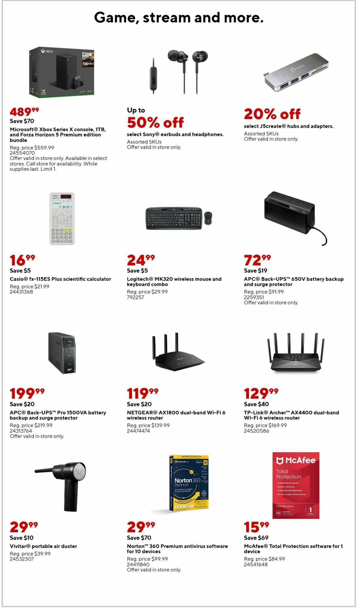 Staples Weekly Ad from September 10