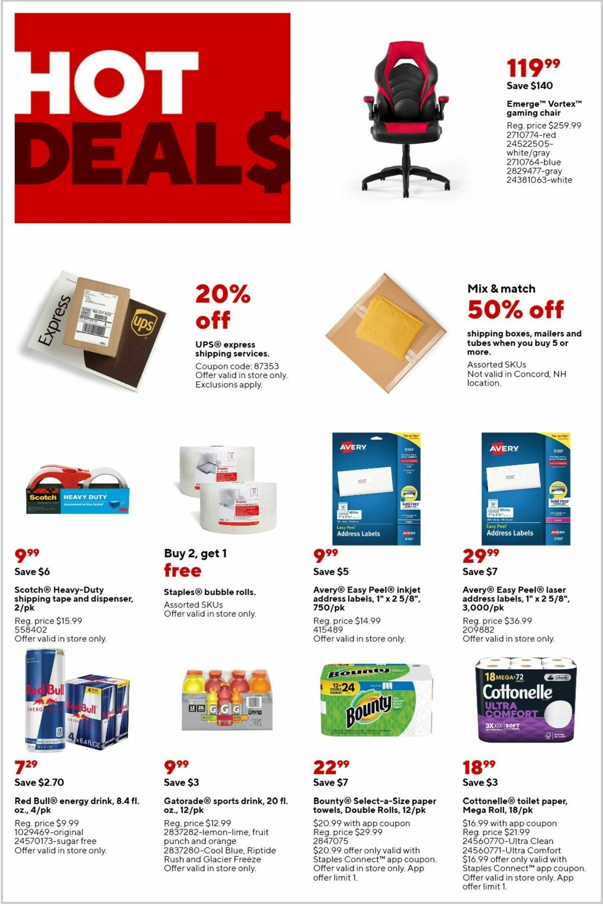 Staples Weekly Ad from October 1