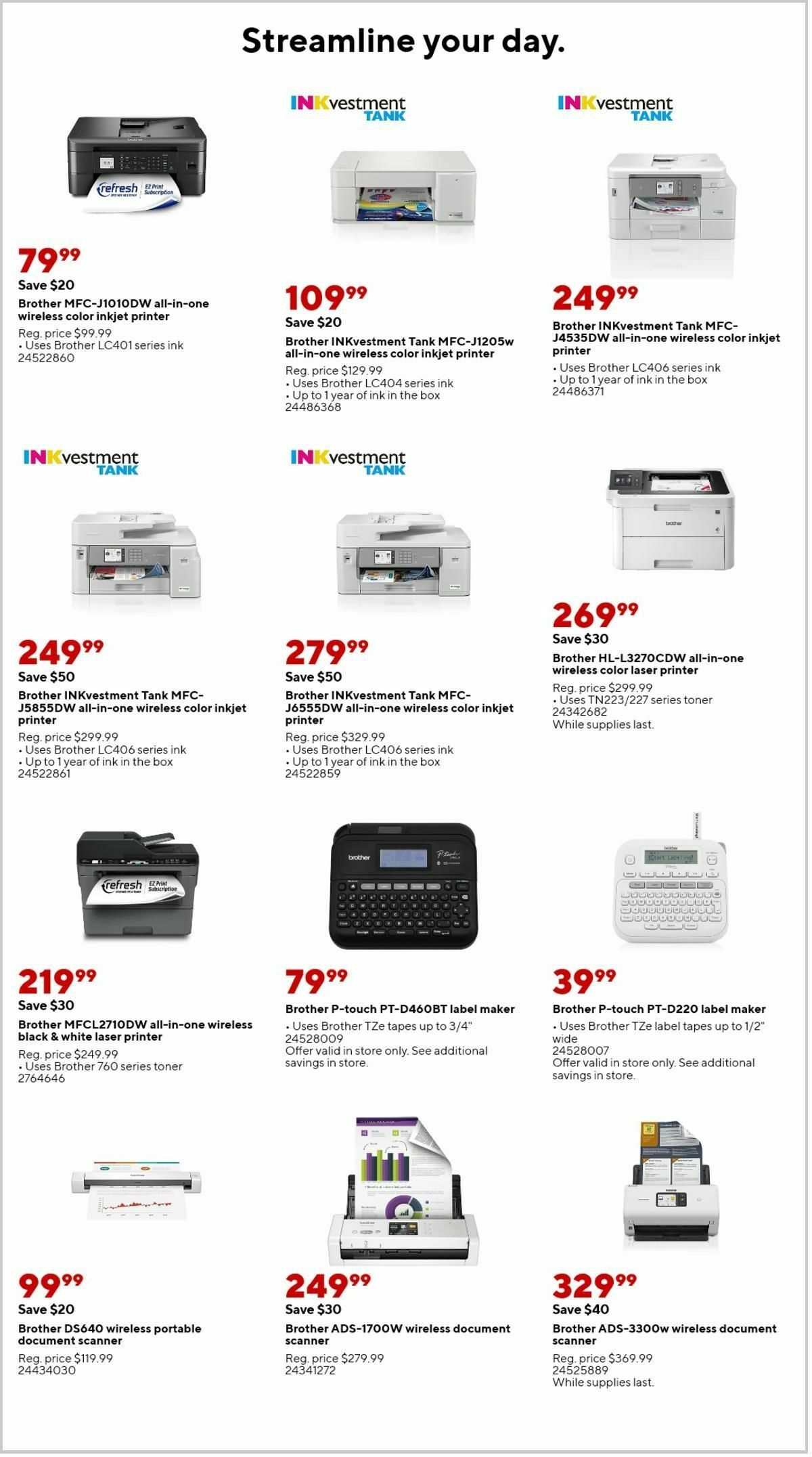 Staples Weekly Ad from October 8