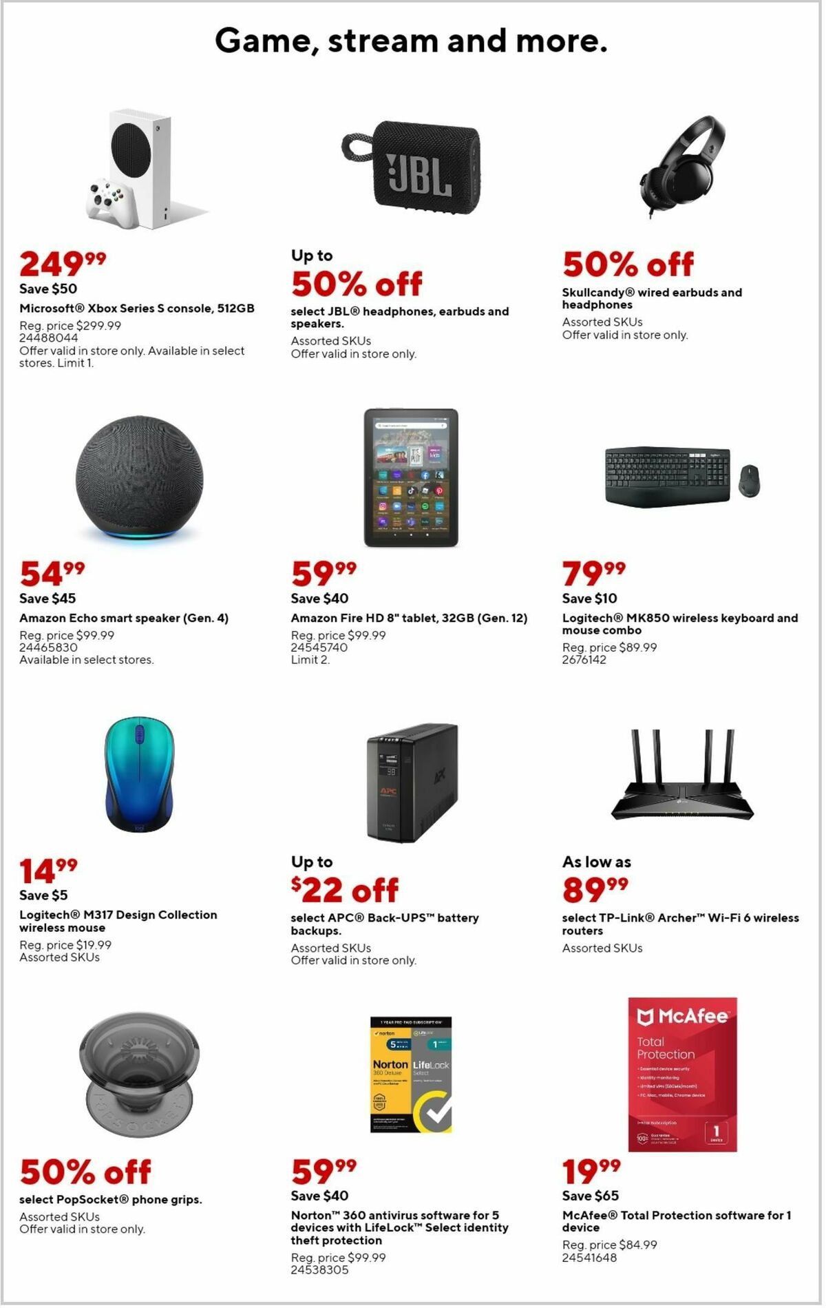 Staples Weekly Ad from October 8