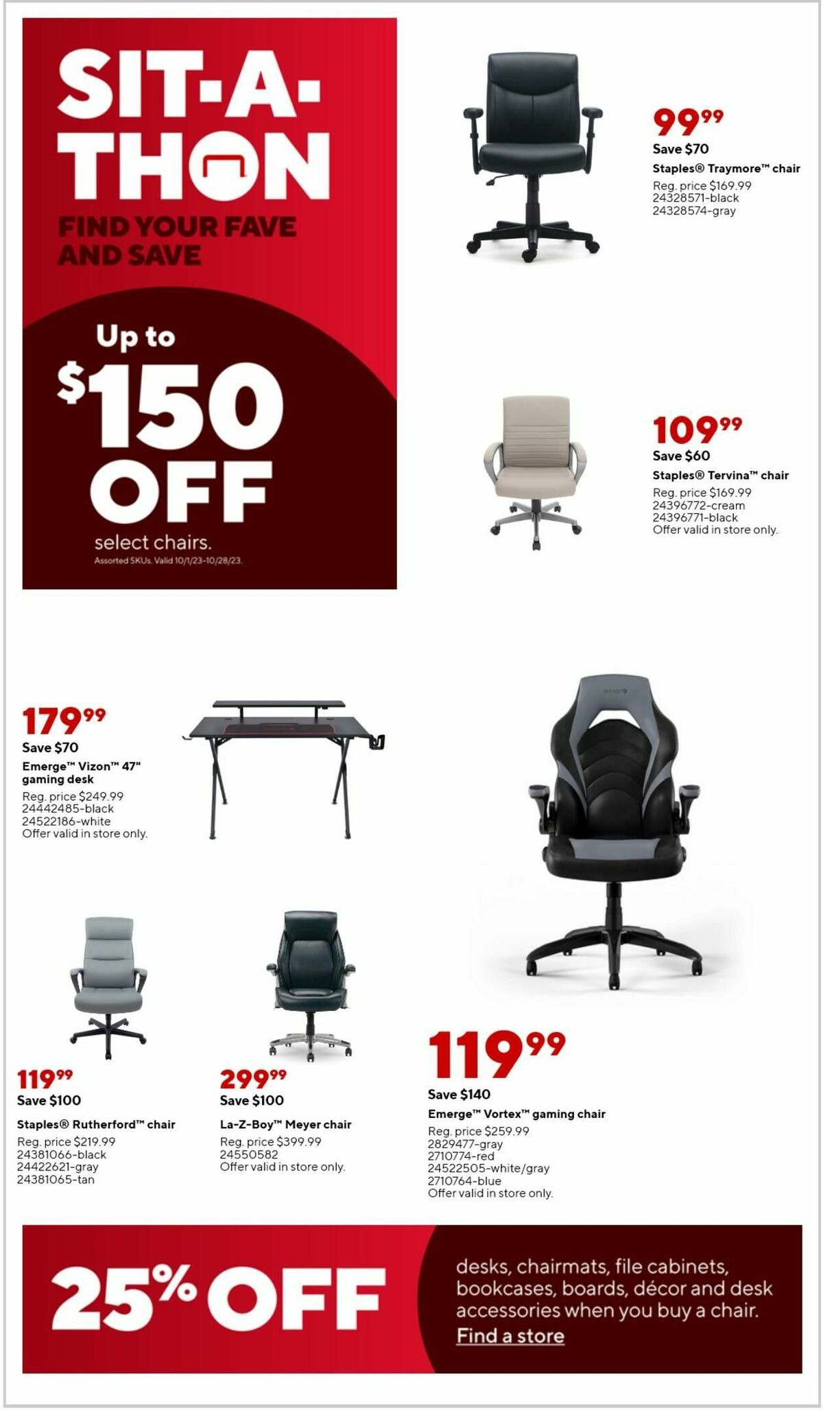 Staples Weekly Ad from October 15