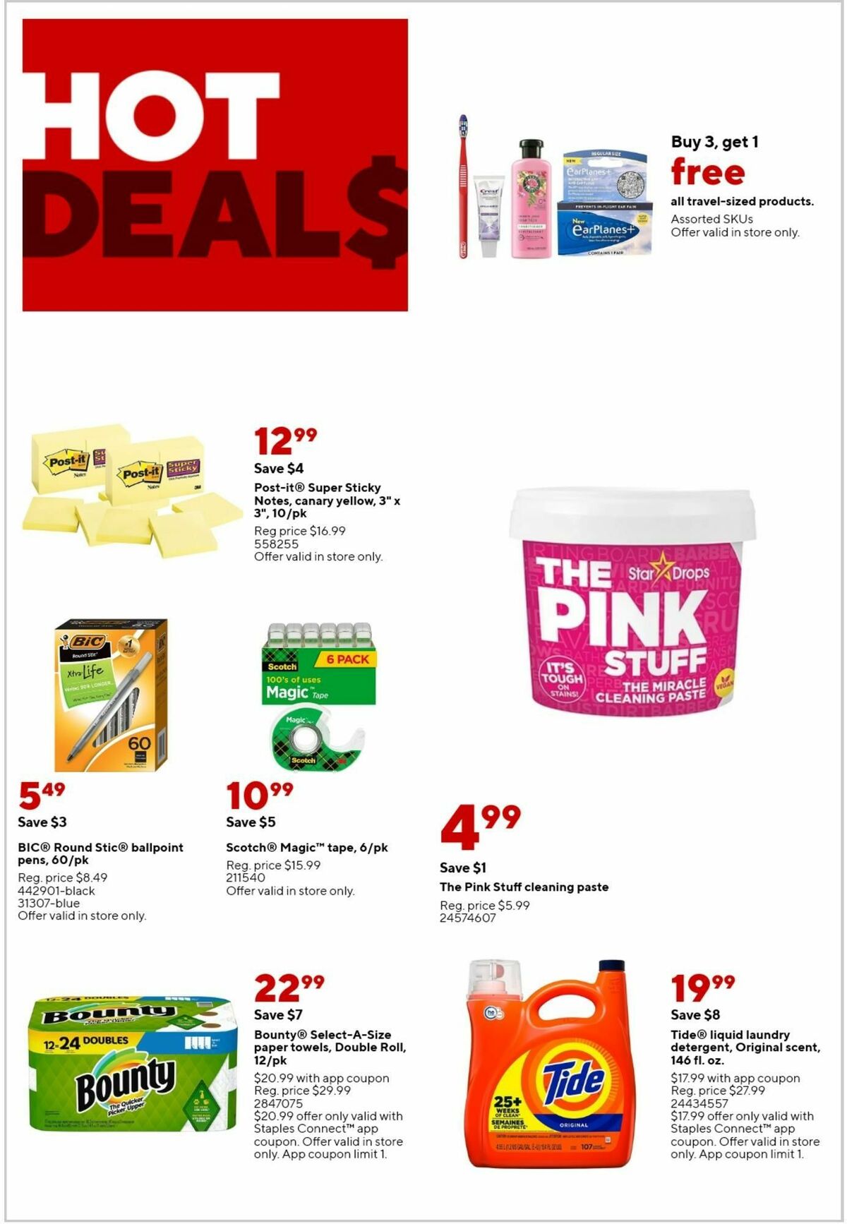 Staples Weekly Ad from October 29