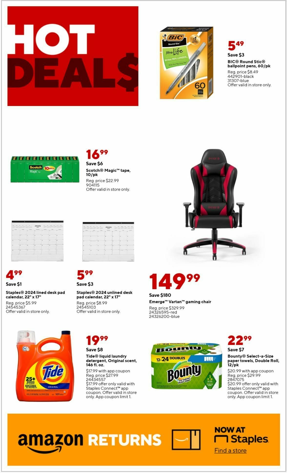 Staples Weekly Ad from November 26