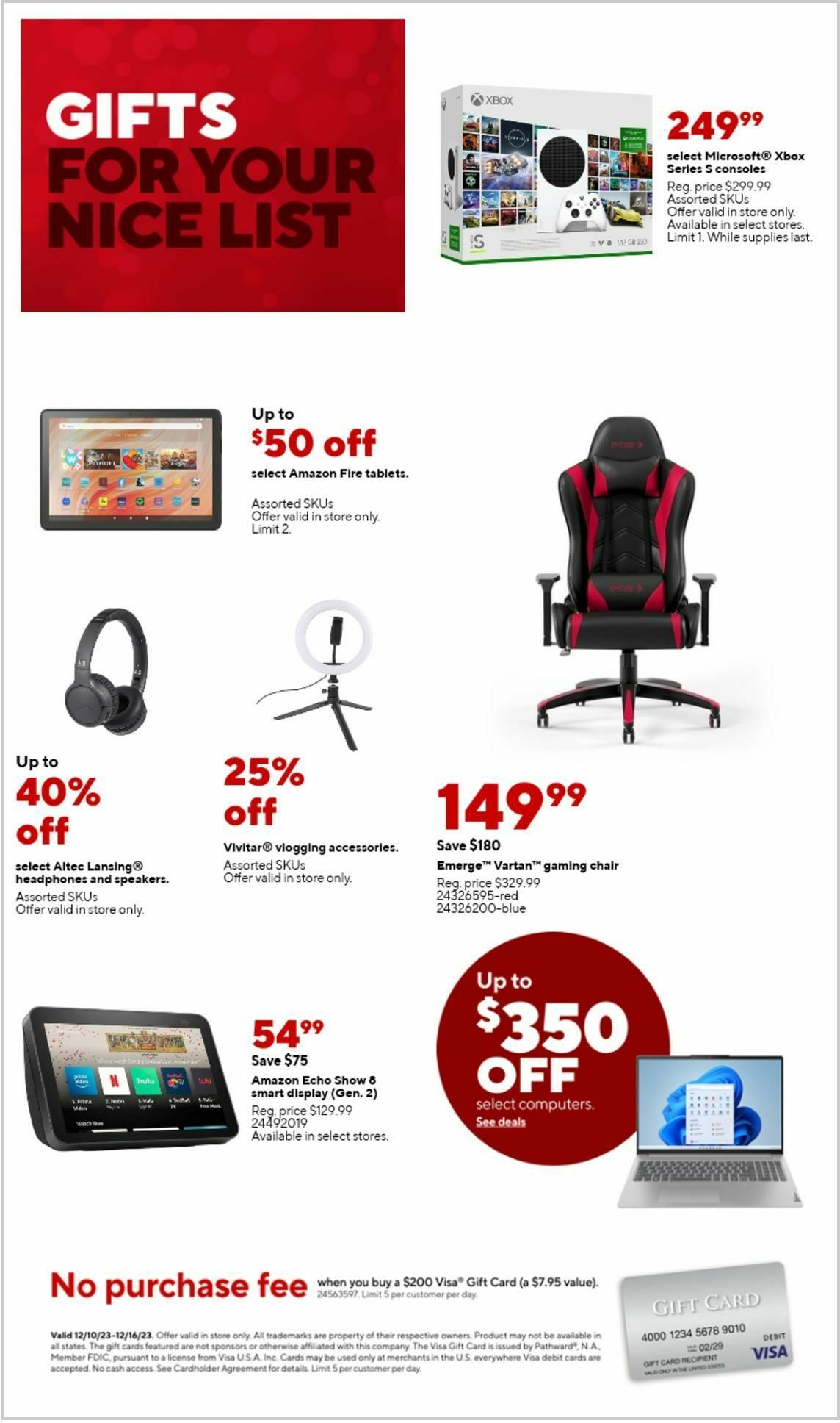 Staples Weekly Ad from December 10