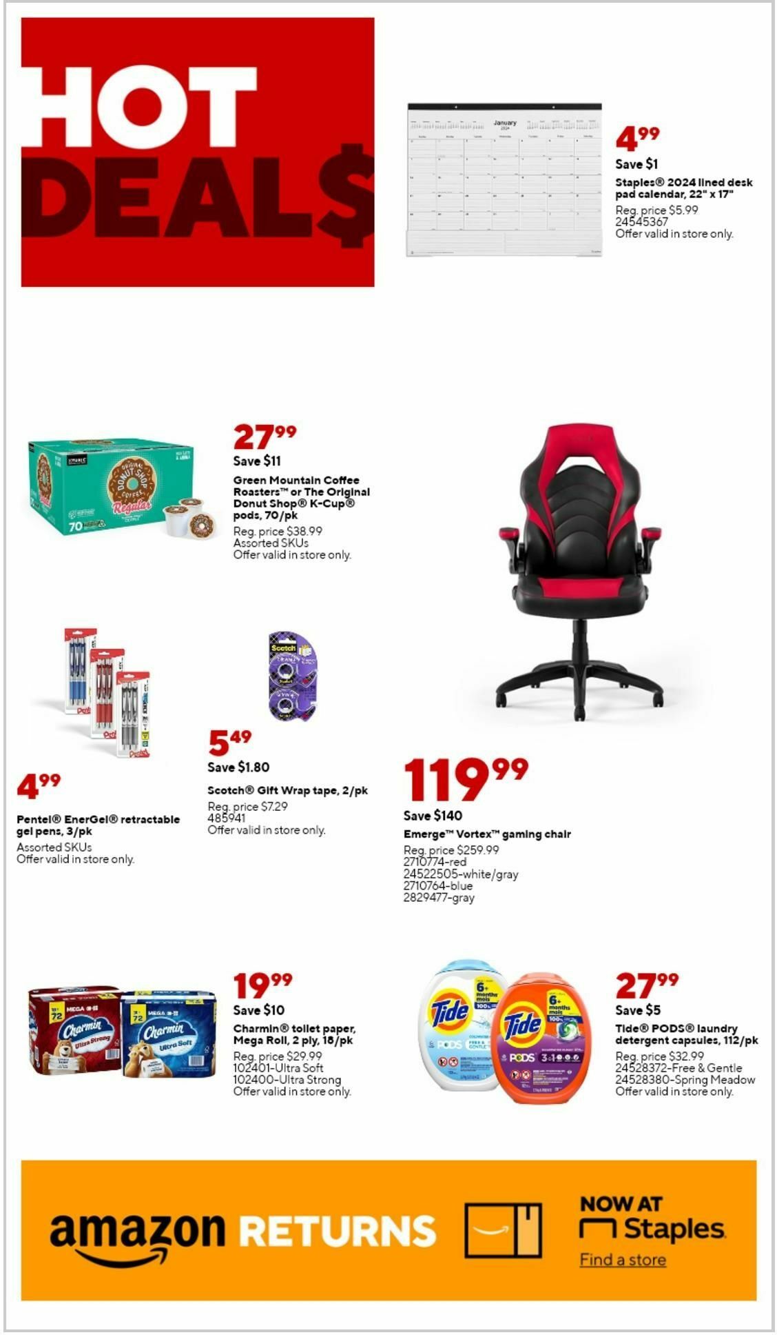 Staples Weekly Ad from December 10