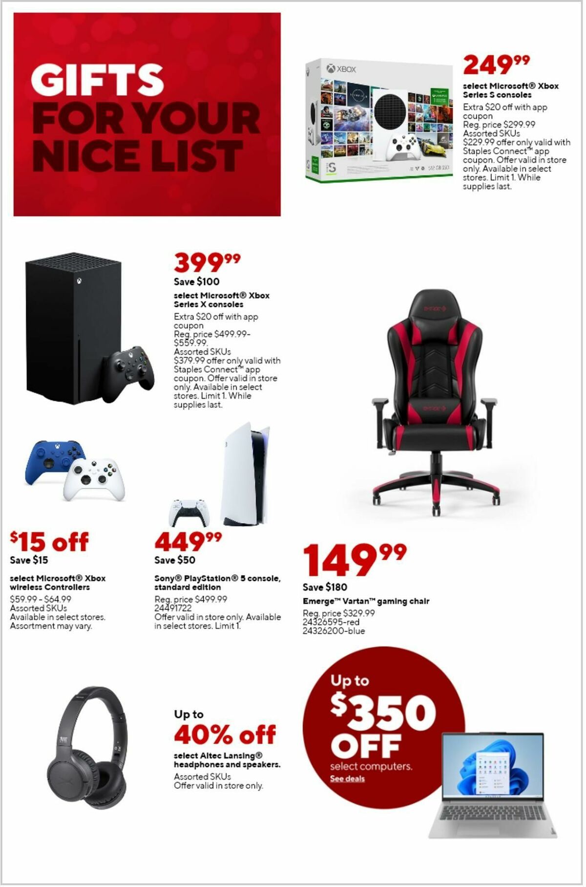 Staples Weekly Ad from December 17