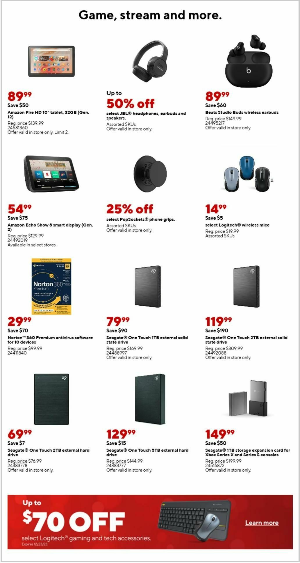 Staples Weekly Ad from December 17