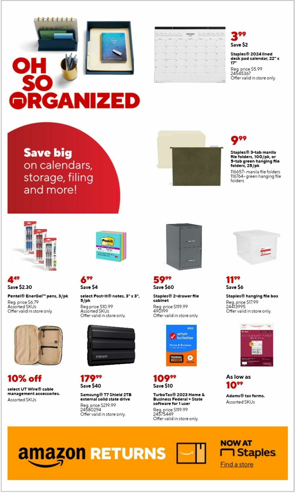 Staples Weekly Ad from December 24