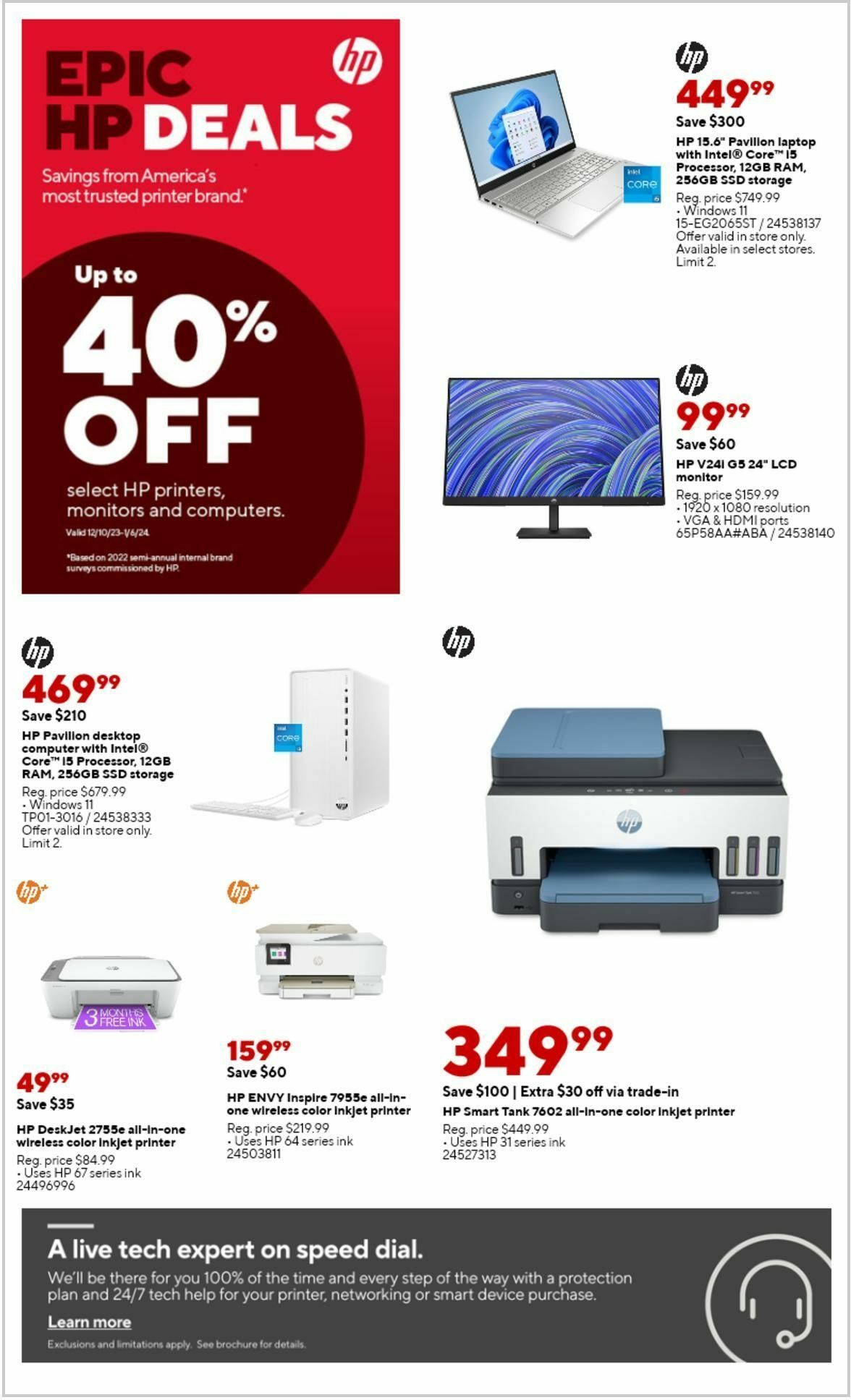 Staples Weekly Ad from December 24