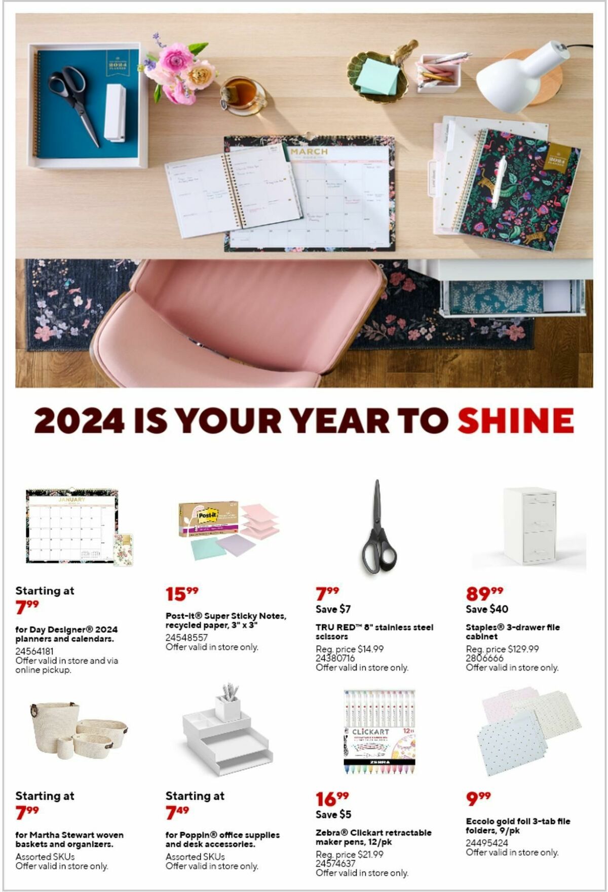 Staples Weekly Ad from December 31