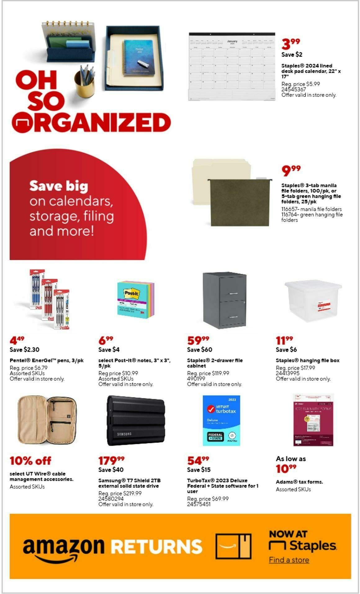 Staples Weekly Ad from December 31