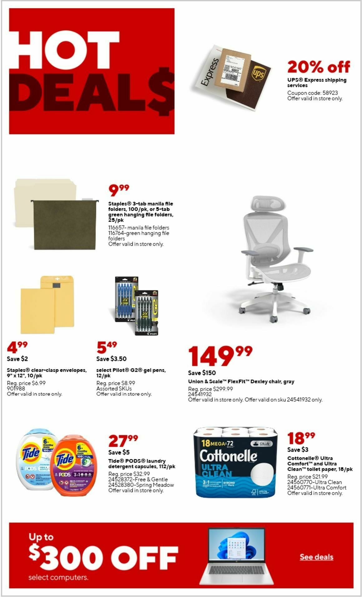 Staples Weekly Ad from January 7