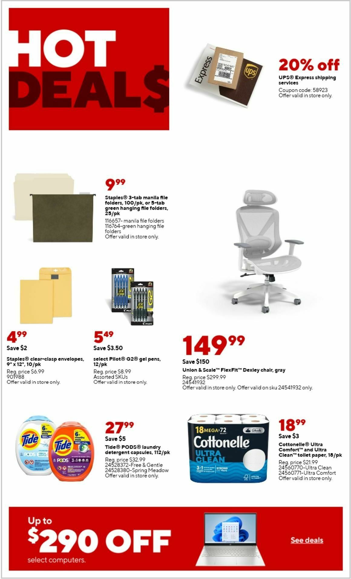 Staples Weekly Ad from January 14