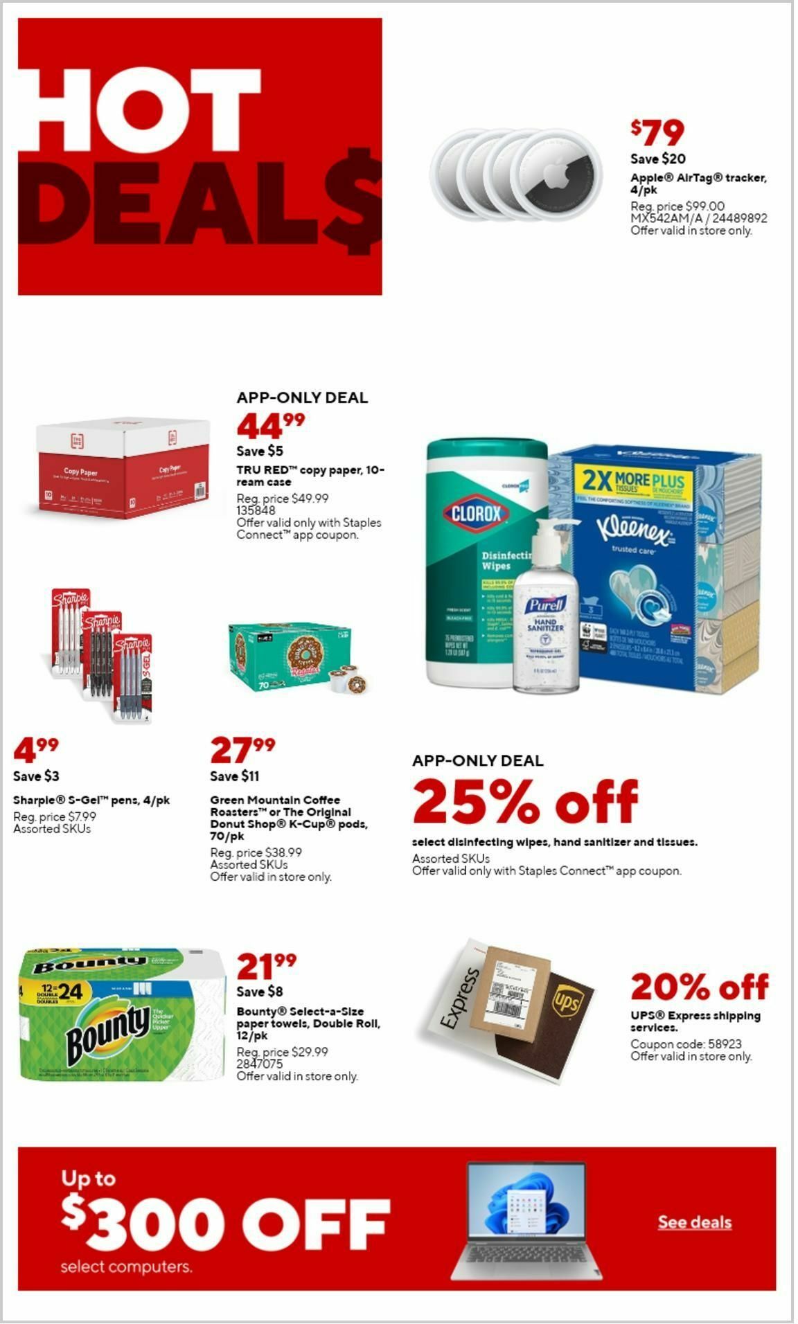 Staples Weekly Ad from January 21