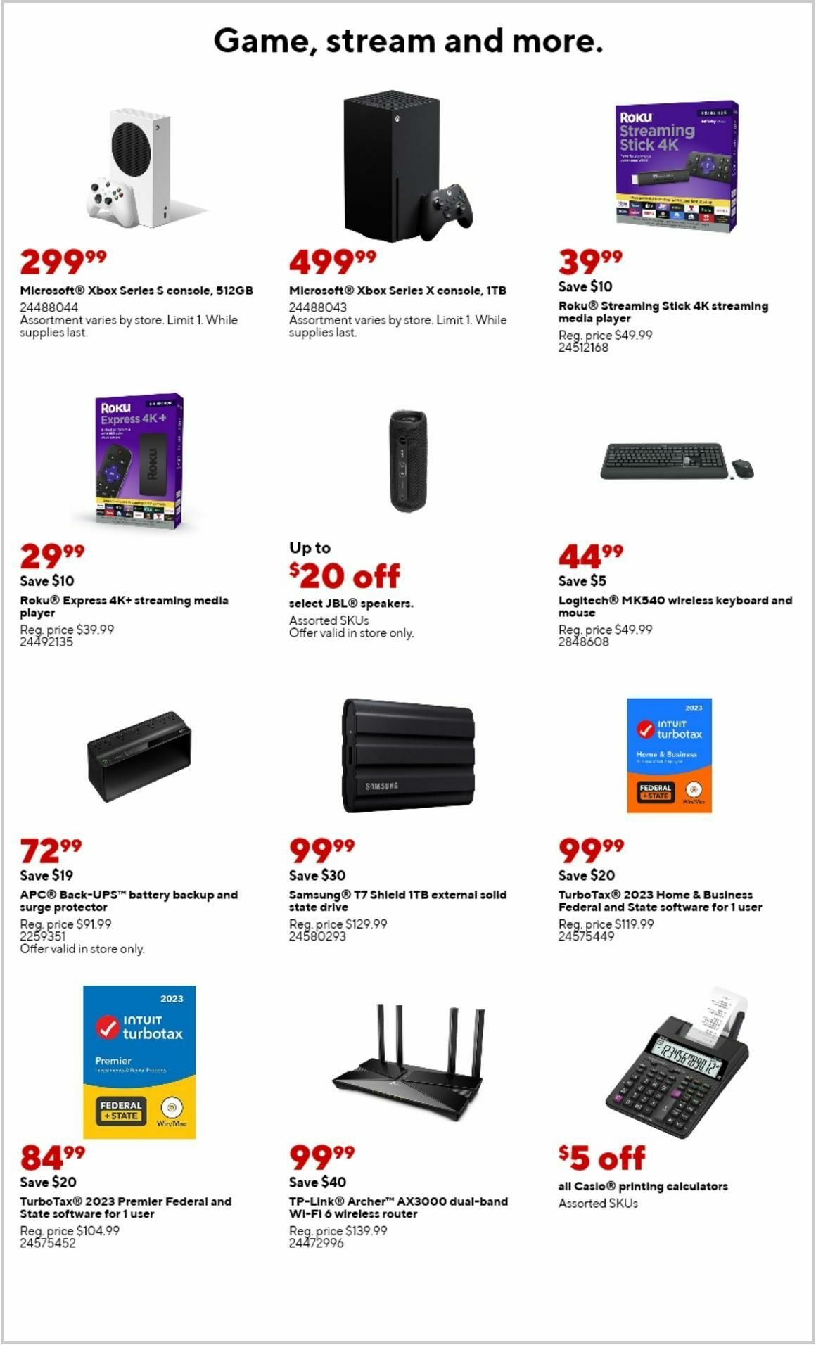 Staples Weekly Ad from February 4