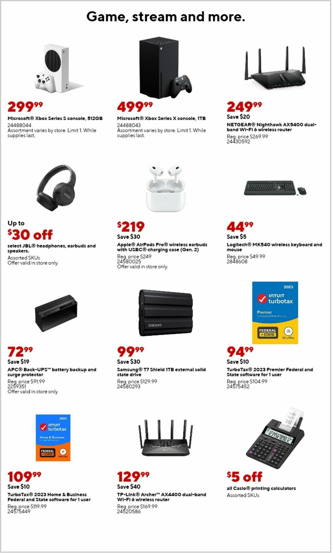 Staples Weekly Ad from February 11