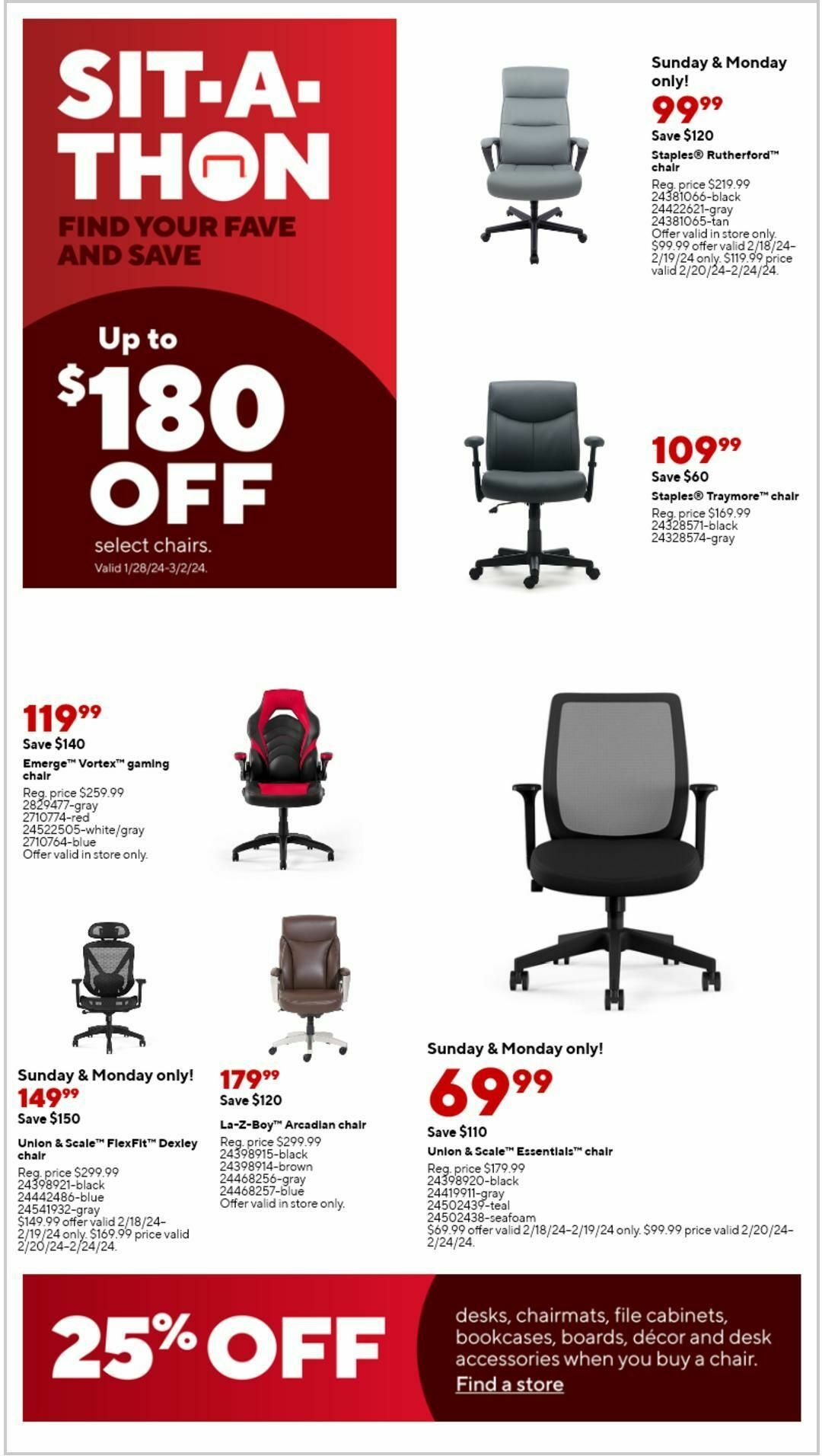 Staples Weekly Ad from February 18