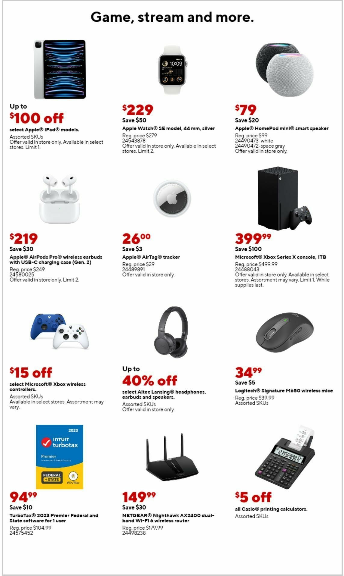 Staples Weekly Ad from February 18