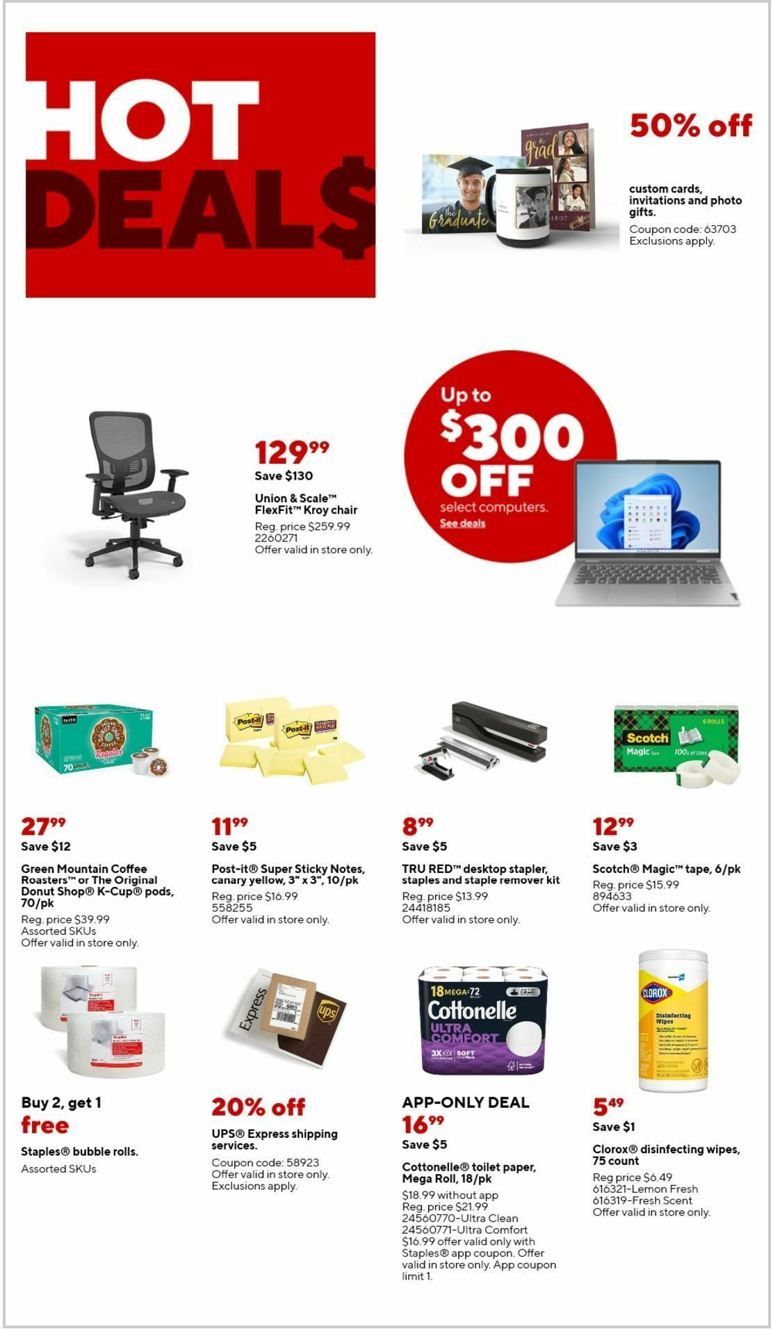 Staples Weekly Ad from April 7