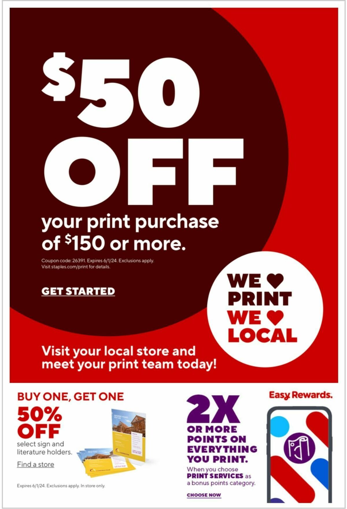 Staples Weekly Ad from April 7